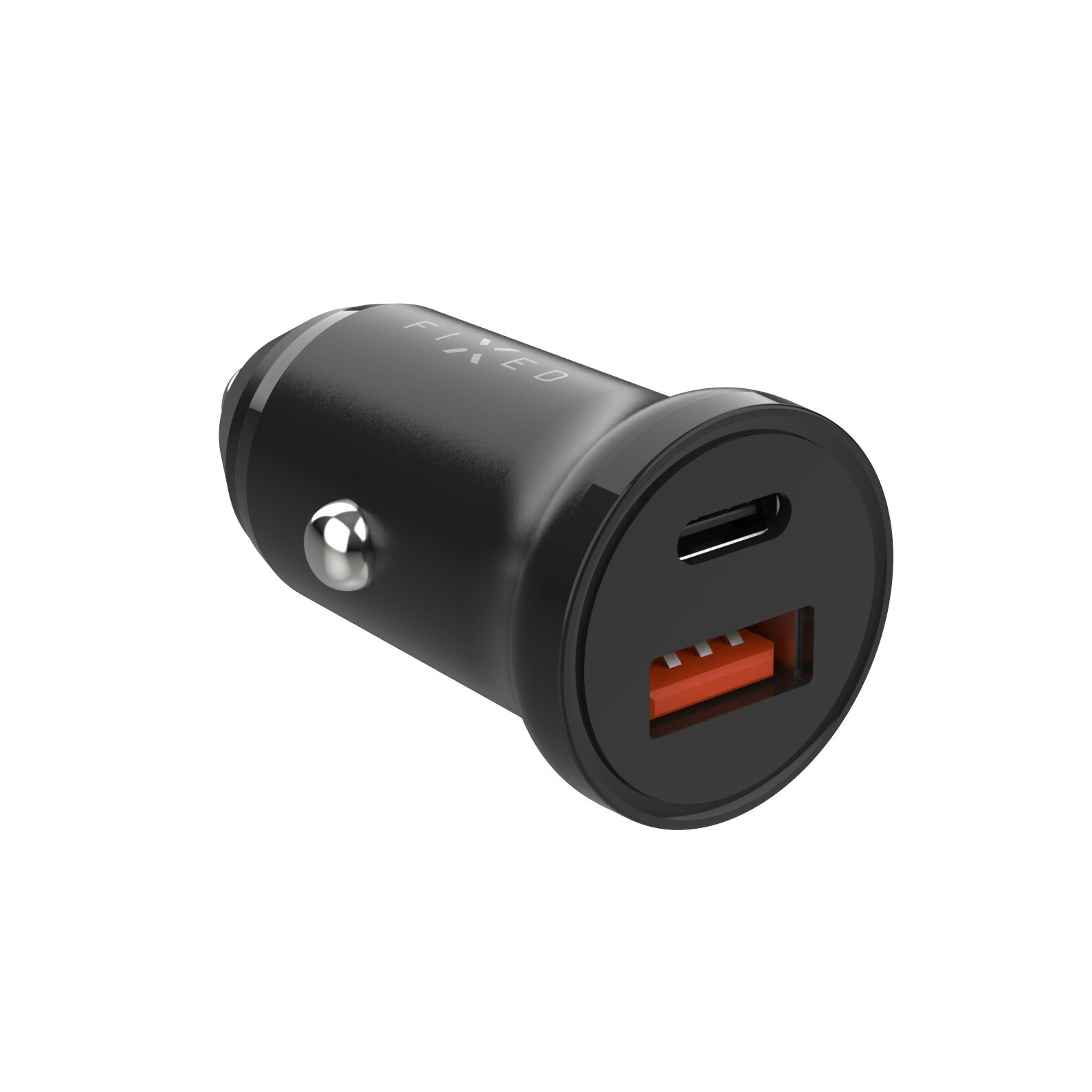 FIXED Snabb Billaddare 20W USB-C PD/USB-A Svart