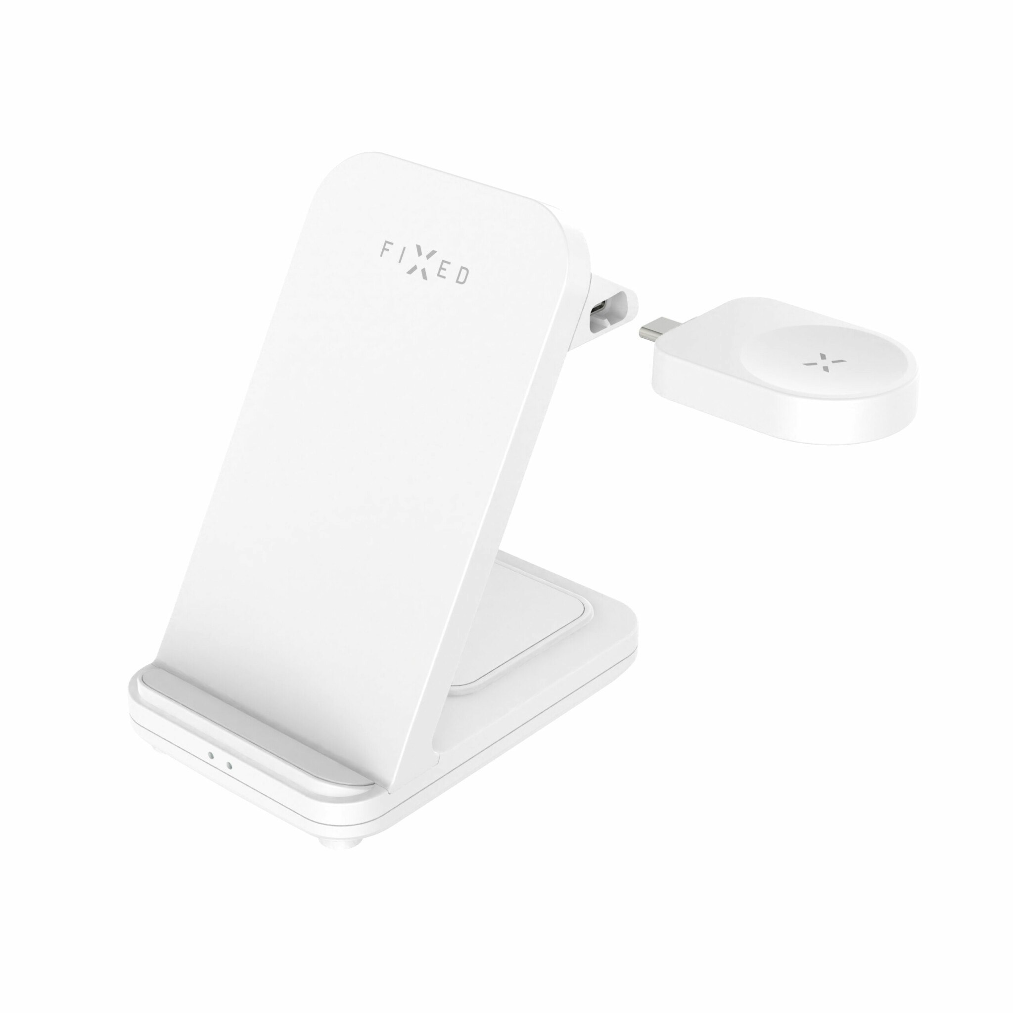 FIXED 3in1 Trådlös Laddstation för Samsung Vit