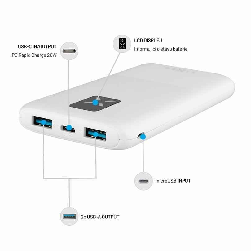 FIXED Zen USB-C PD 20W Power Bank 10.000 mAh Vit