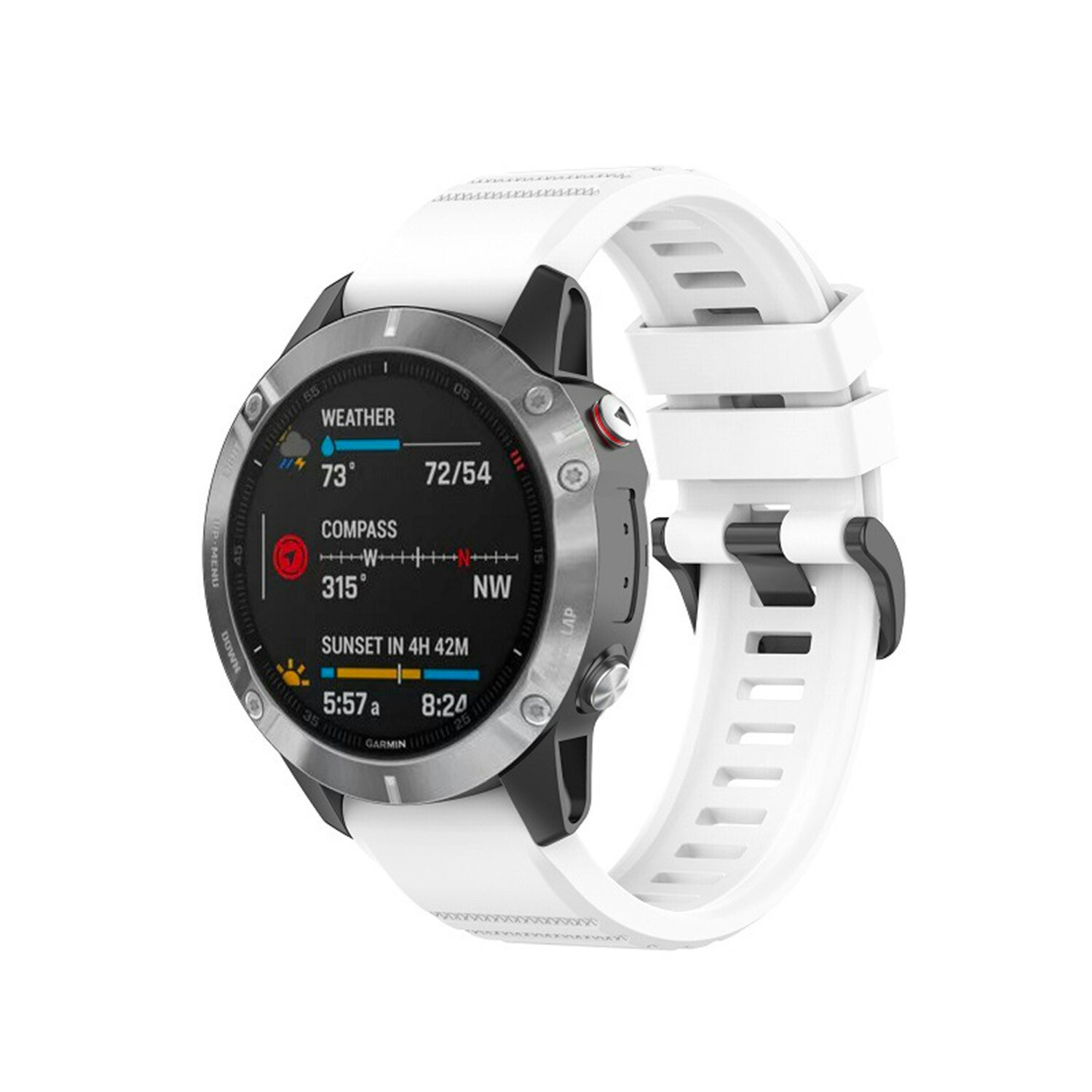 FIXED Silikonrem för Garmin QuickFit 22 mm Vit