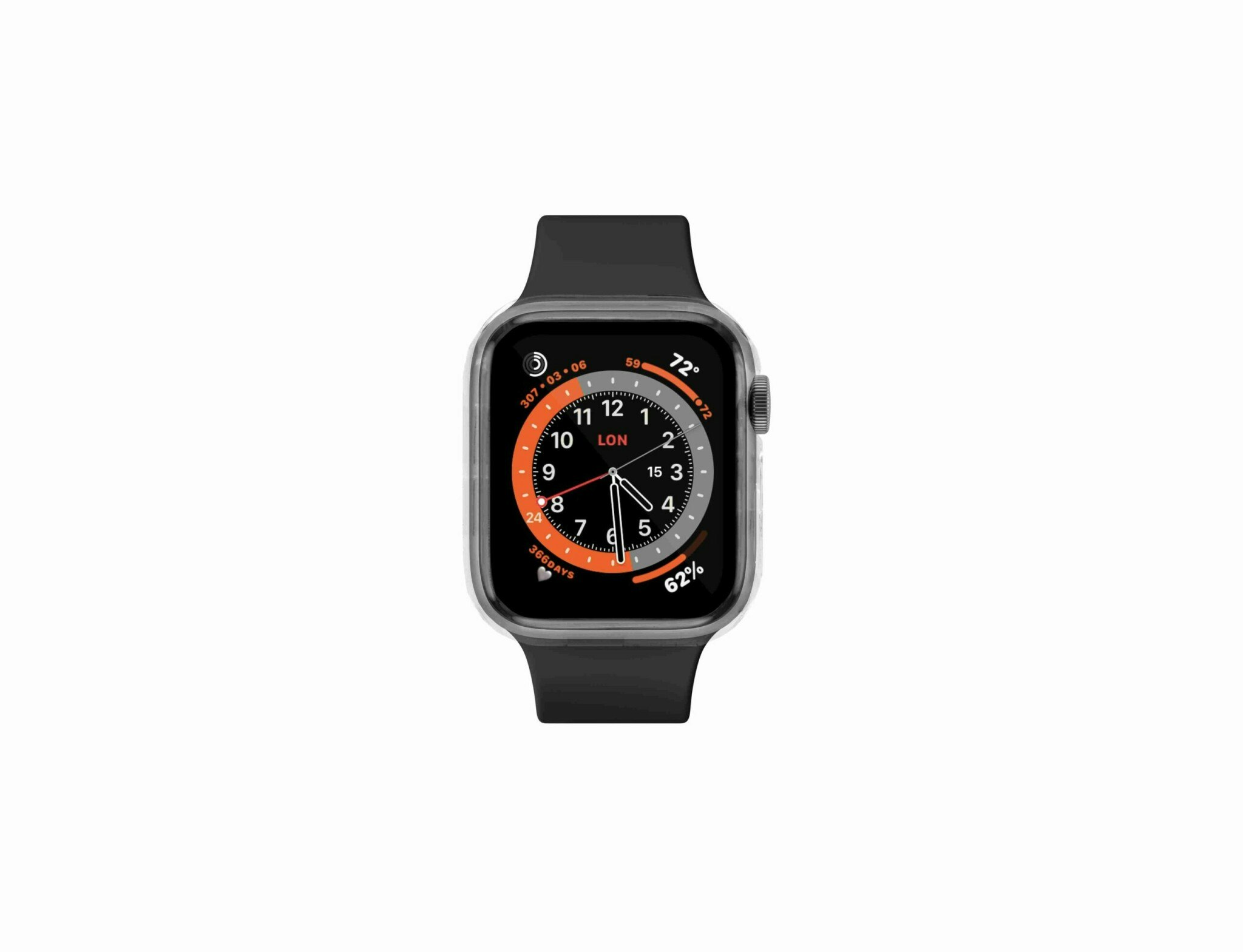 FIXED PURE Skyddsfodral och glas för Apple Watch 40 mm