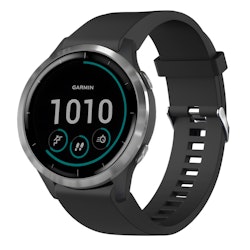 FIXED Silikonrem för Garmin QuickFit 20 mm Svart