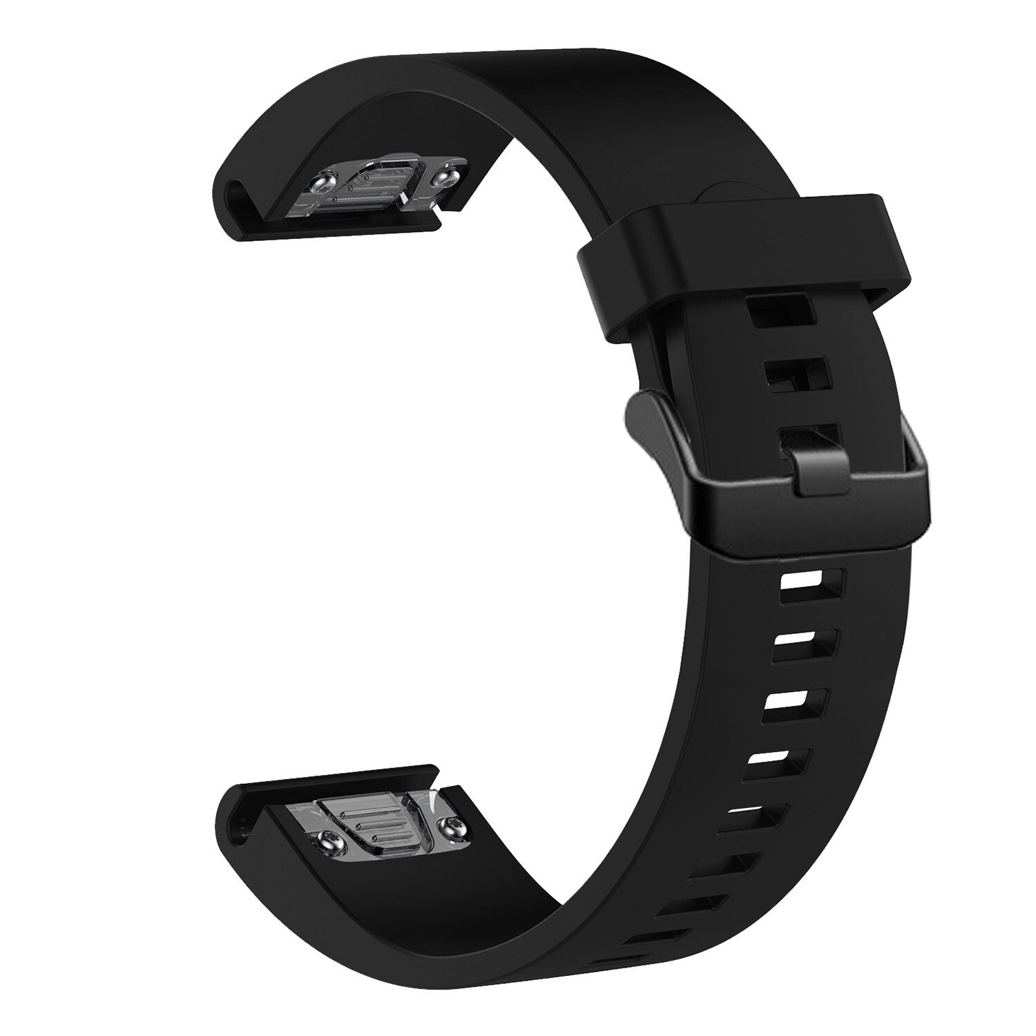 FIXED Silikonrem för Garmin QuickFit 20 mm Svart