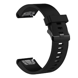 FIXED Silikonrem för Garmin QuickFit 20 mm Svart
