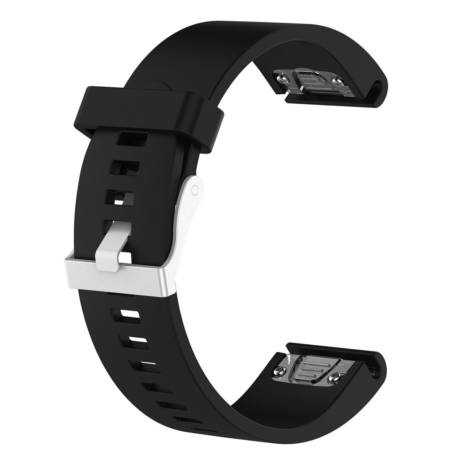 FIXED Silikonrem för Garmin QuickFit 20 mm Svart