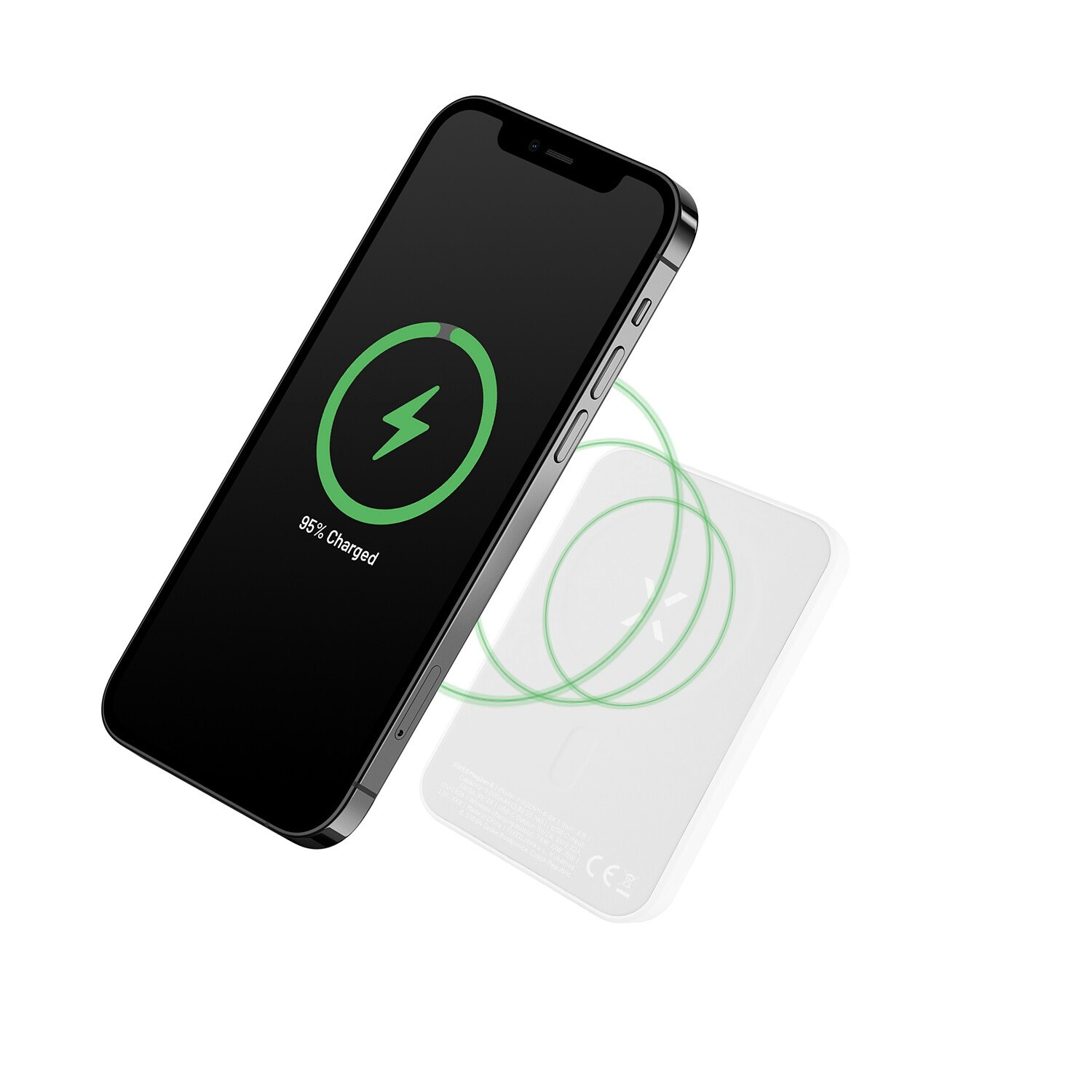 FIXED MagZen Trådlös PD 20W Power Bank 6.000 mAh Vit