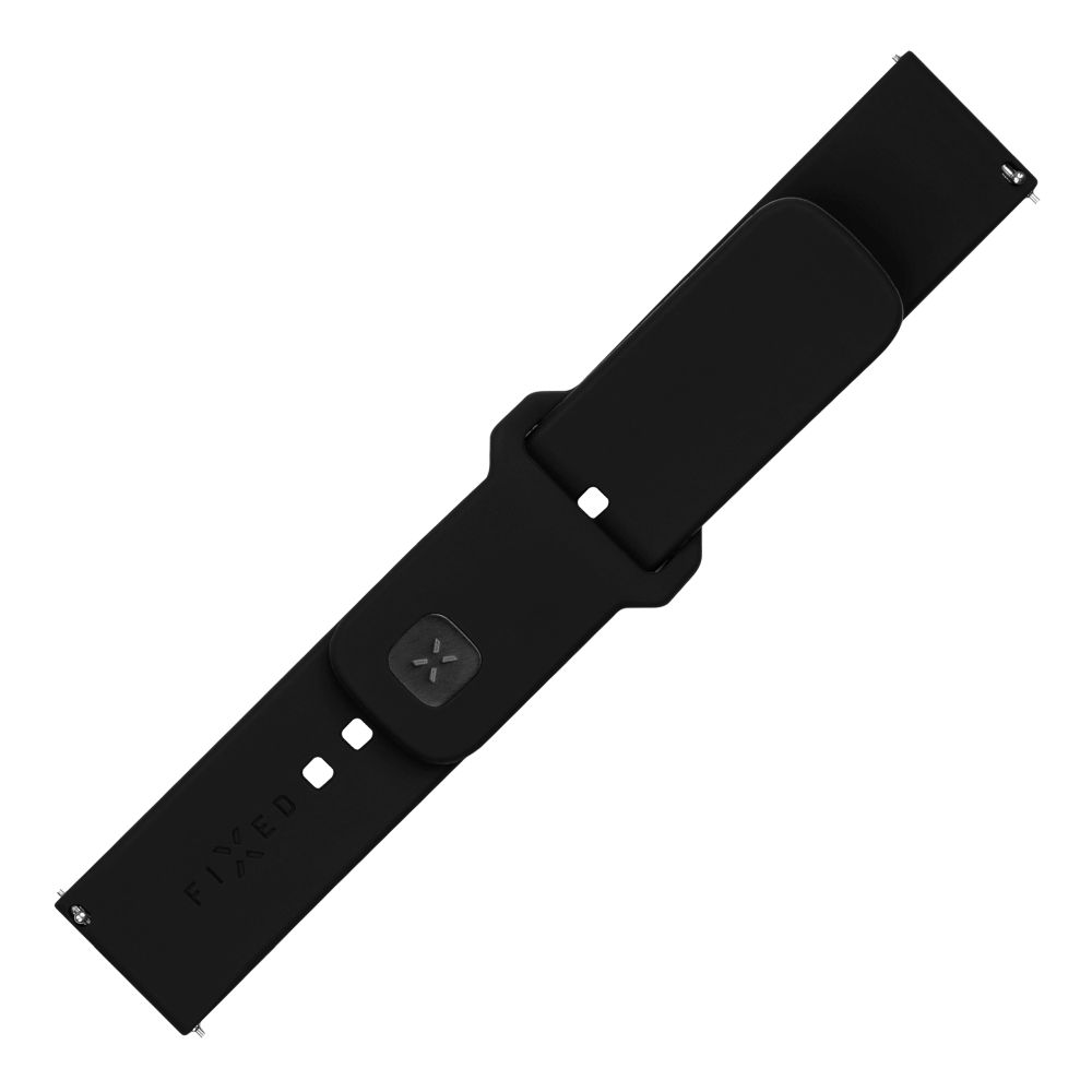 FIXED Silikonrem för Smartwatch Universal 20 mm Svart