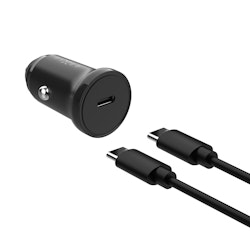 FIXED Snabb Billaddare USB-C 20W PD + USB-C kabel 1m