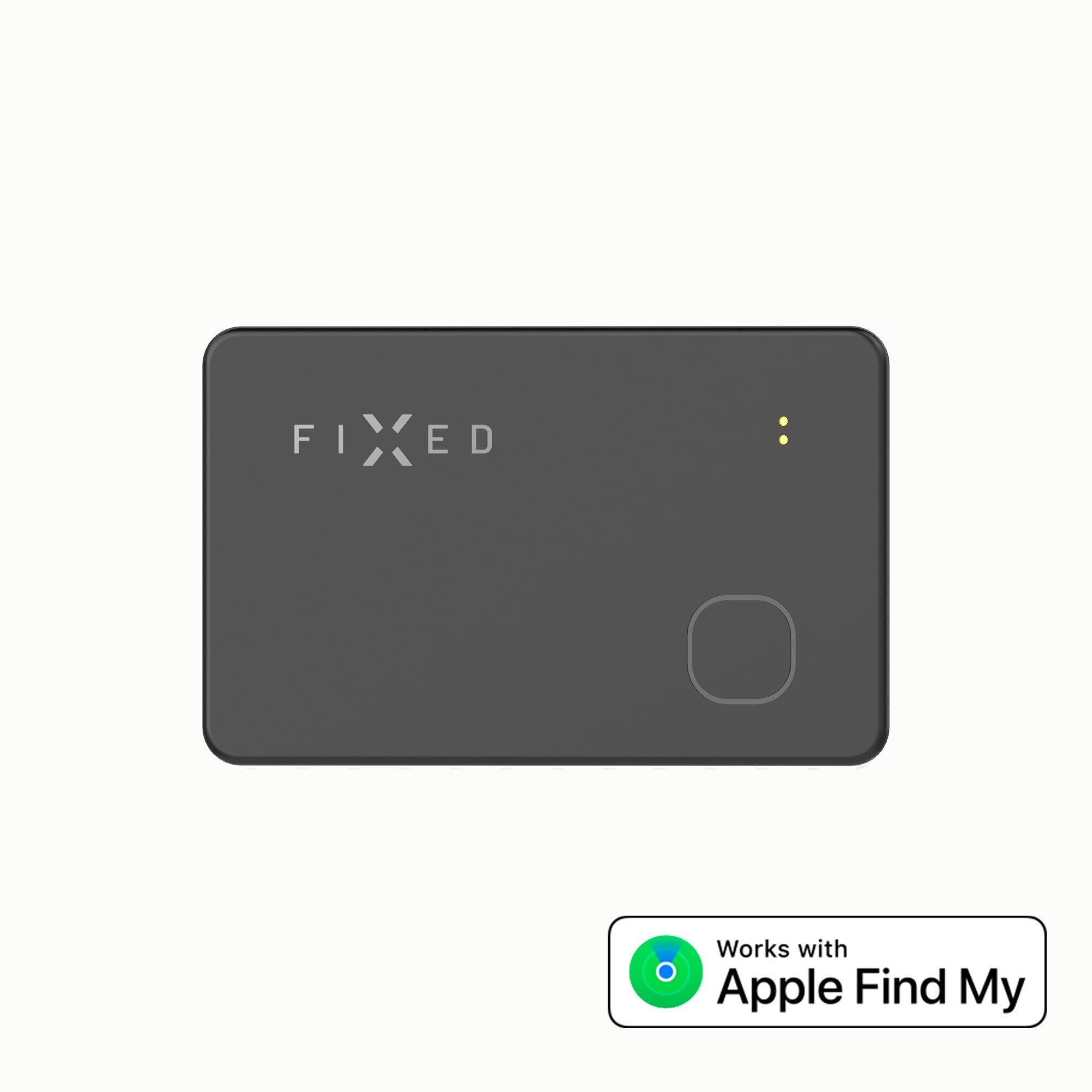 FIXED FIXED Tag Card Tracker för Apple Find My Svart