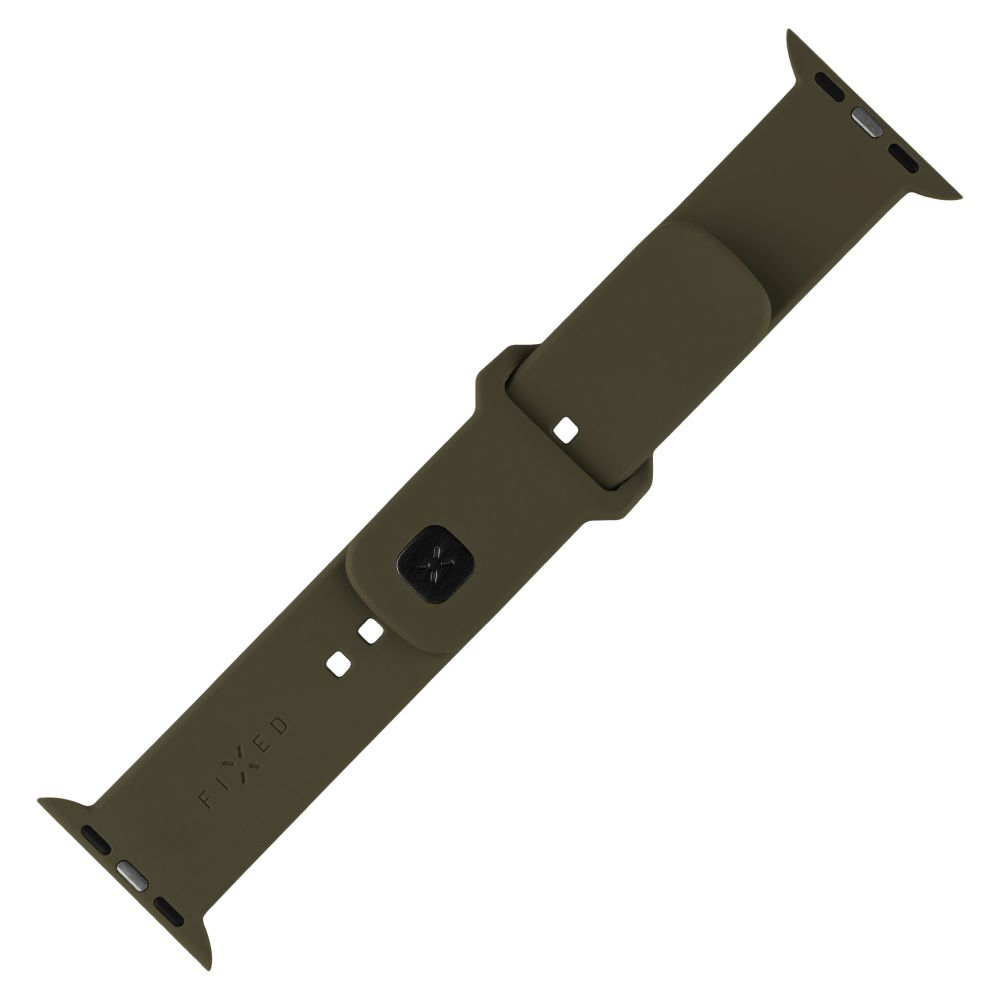 FIXED Sportig silikonrem SET för Apple Watch 42/44/45/46mm Oliv