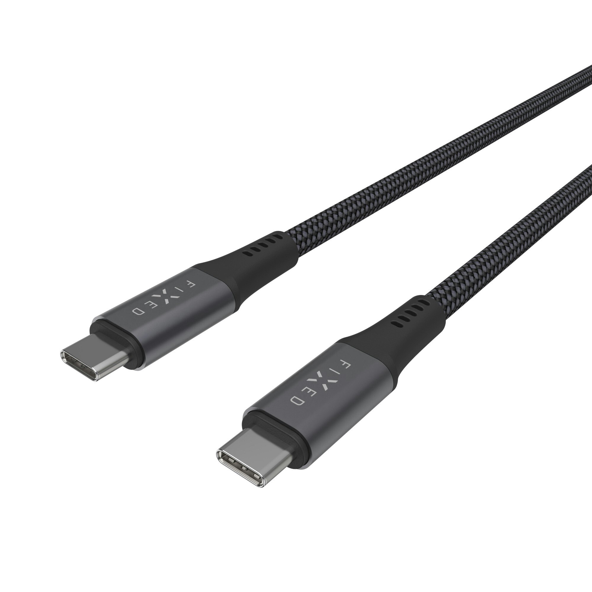 FIXED ARMOR USB 4.0 240W USB-C/C 20Gpbs kabel 1.2m Grå