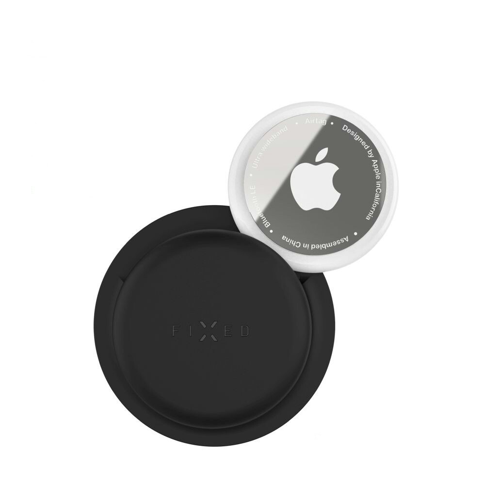 FIXED Silikondekal fodral för Apple AirTag Svart