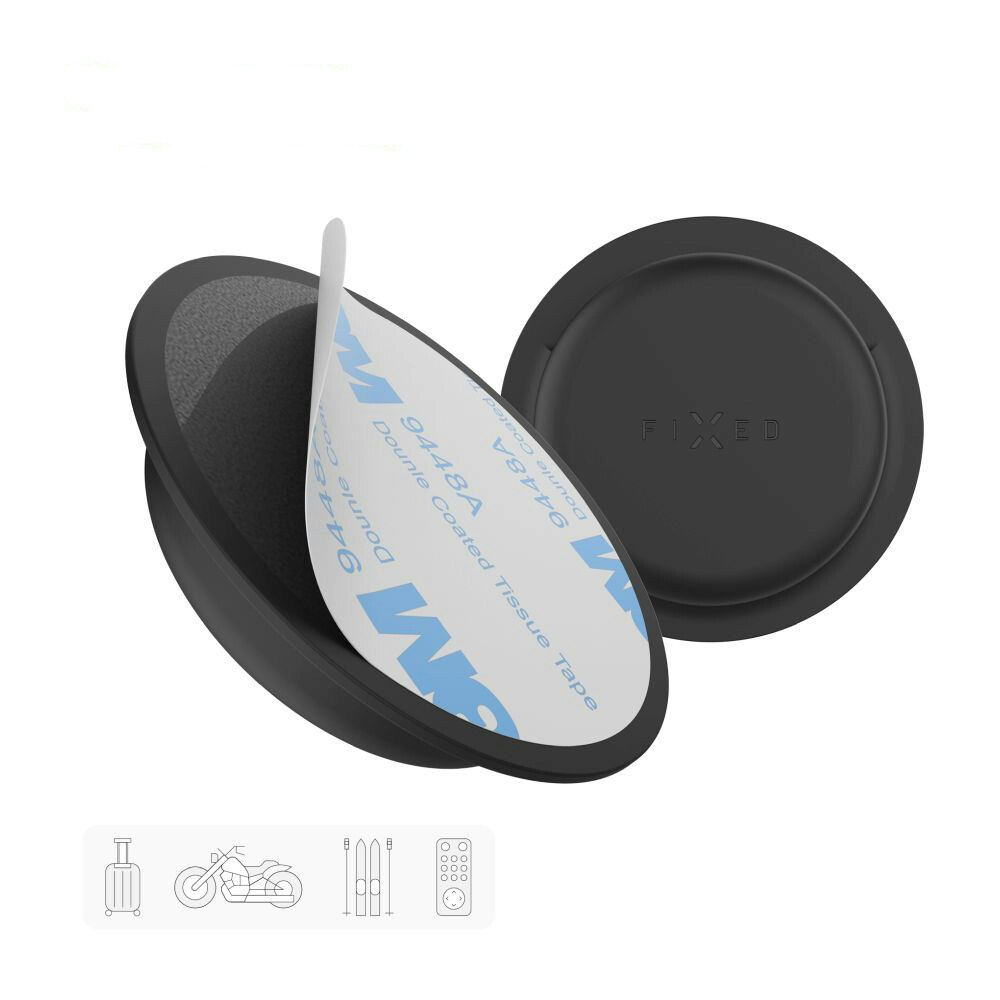 FIXED Silikondekal fodral för Apple AirTag Svart