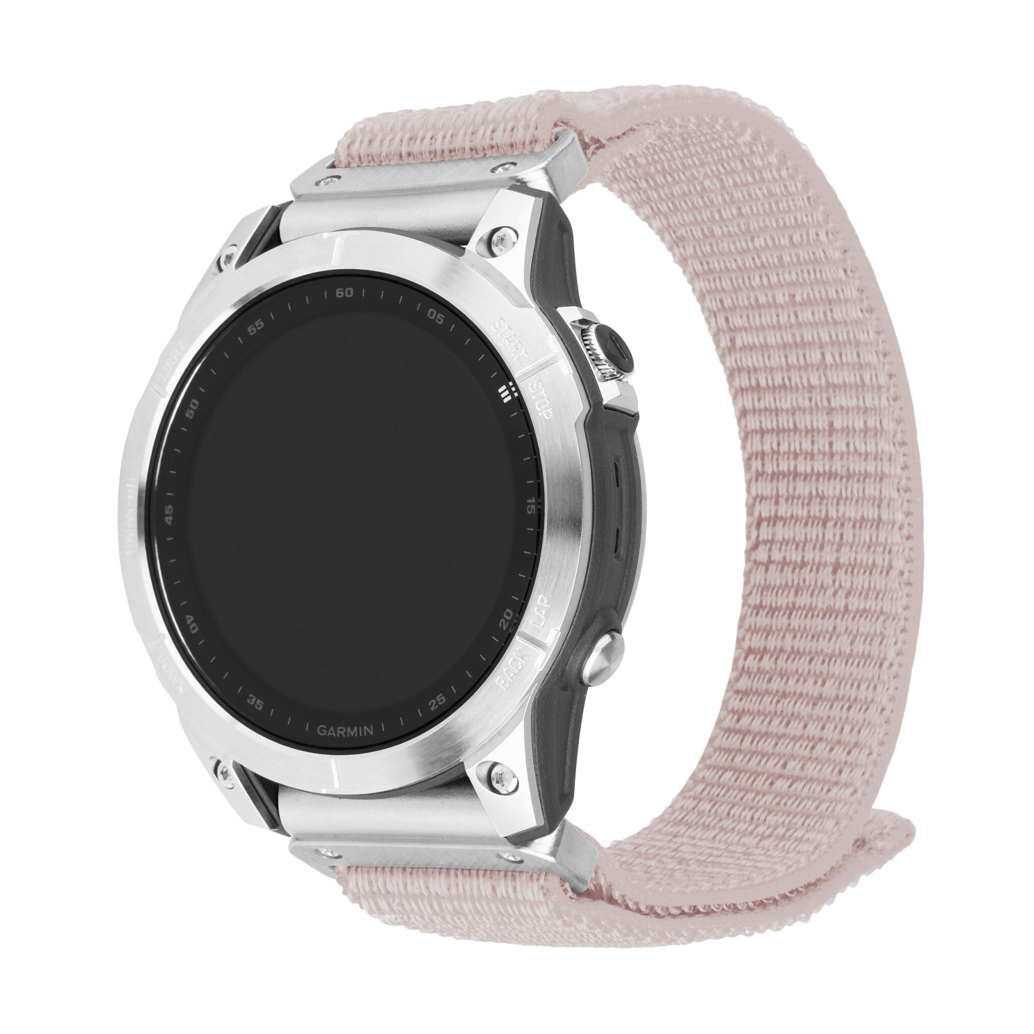 FIXED Nylonrem Garmin QuickFit 22 mm Rosa Guld