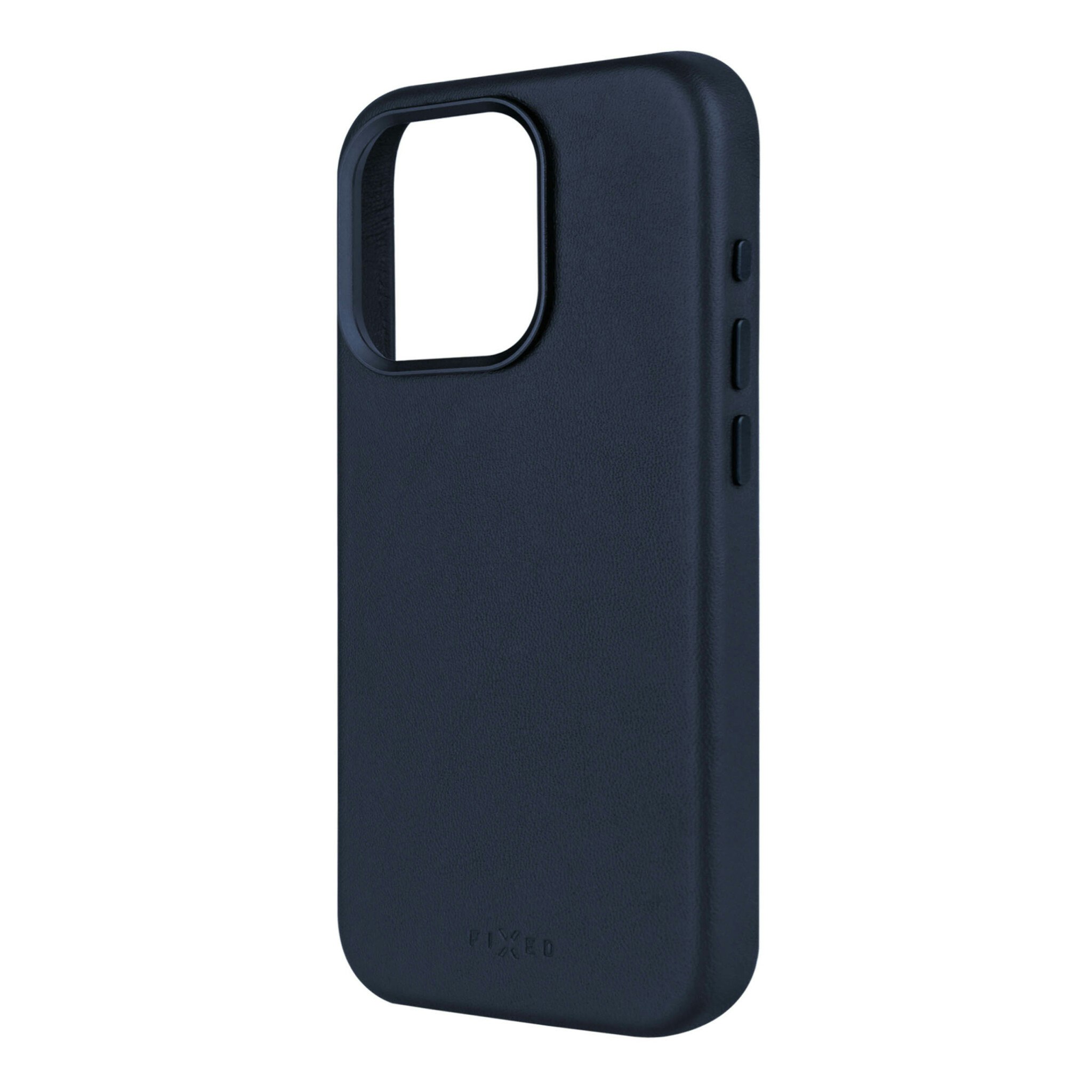FIXED MagLeather skyddsskal iPhone 16 Pro Blå