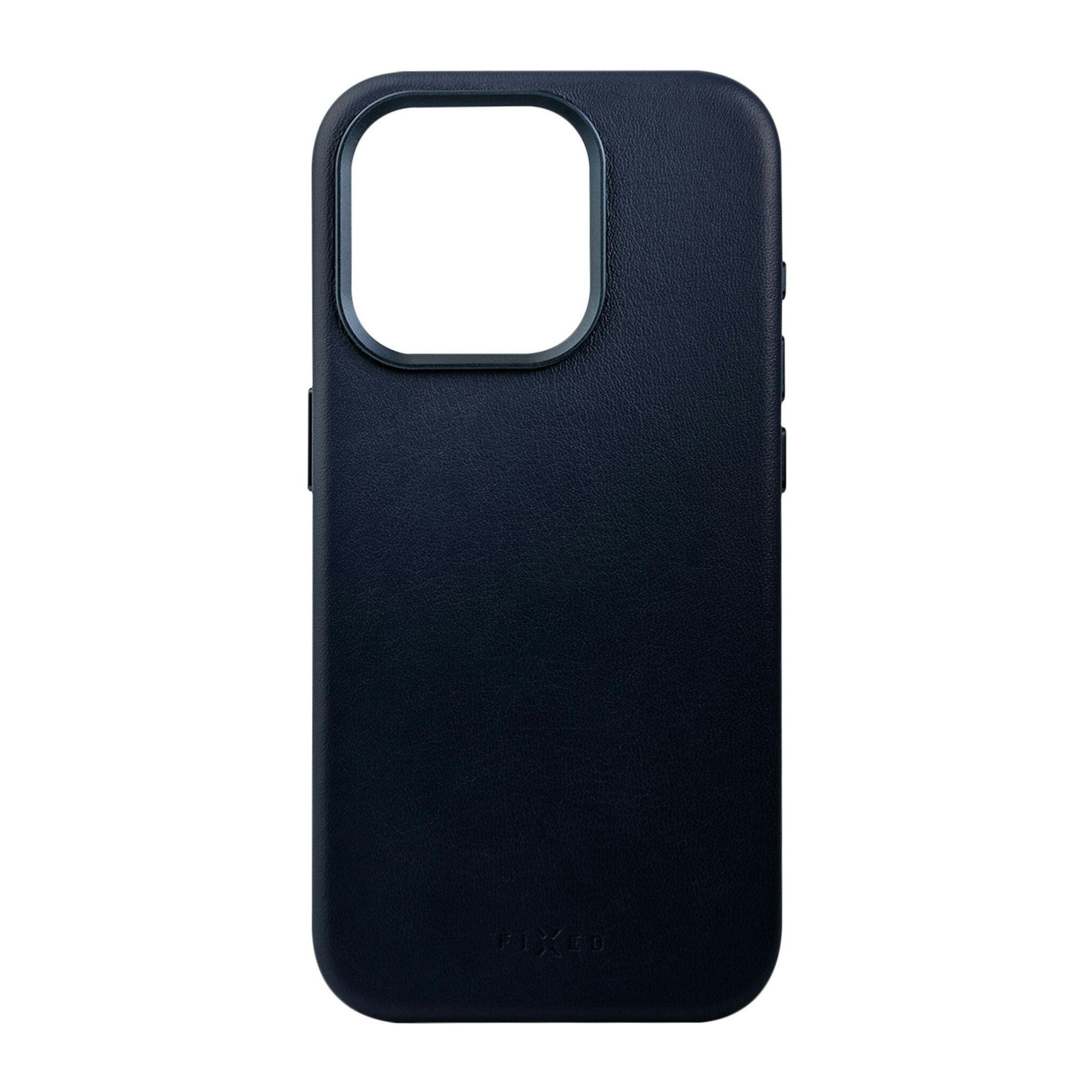 FIXED MagLeather skyddsskal iPhone 16 Pro Blå