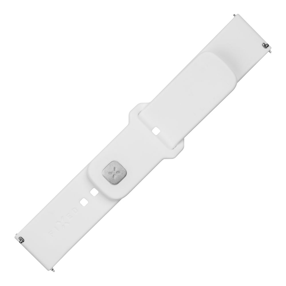 FIXED Silikonrem för Smartwatch Universal 20 mm Vit