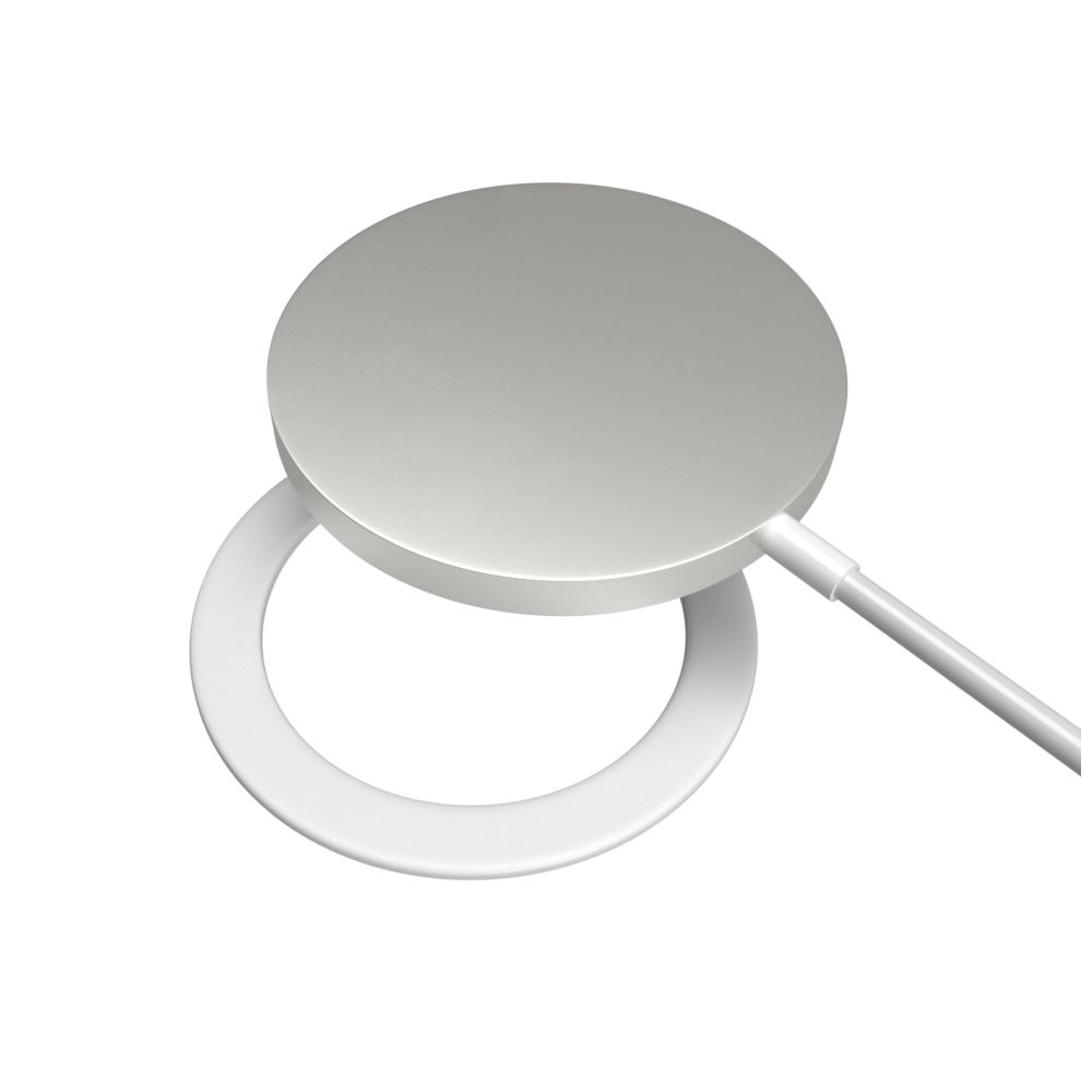 FIXED MagPlate ring för MagSafe-kompatibilitet Vit