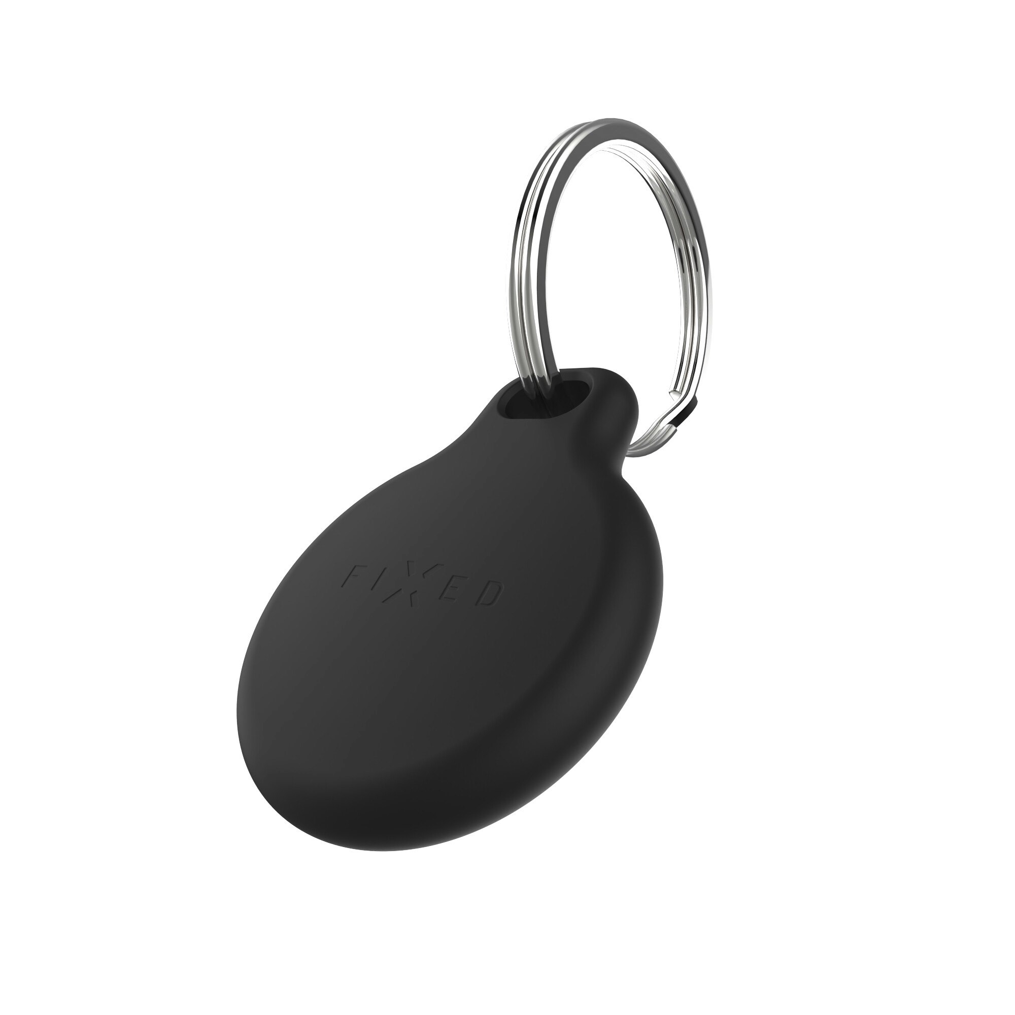 FIXED Silky Apple AirTag Nyckelring Fodral Svart