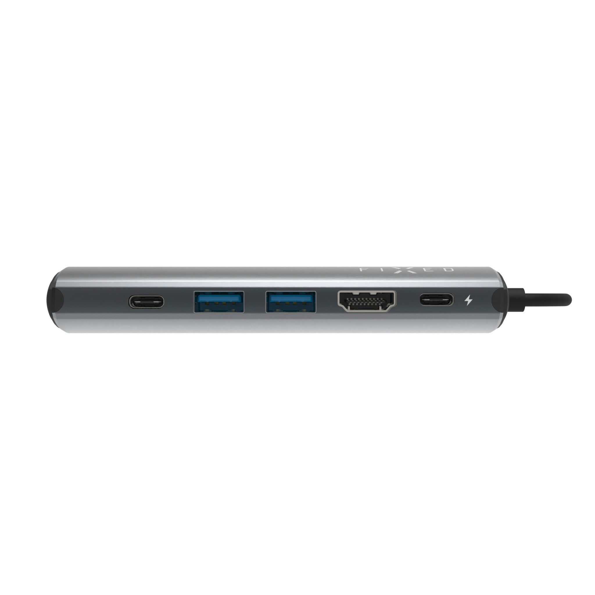 FIXED HubPro 6 i 1 Multiport USB-C Hub 4K/6OHz Rymdgrå