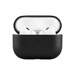 FIXED Äkta läderfodral för Airpods Pro 2 Svart
