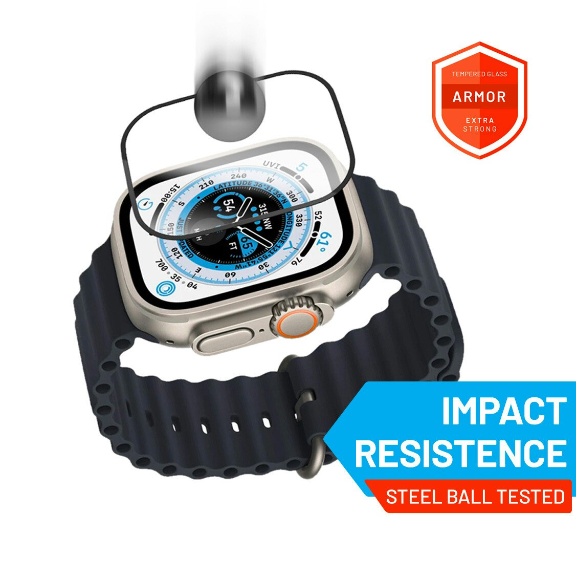 FIXED ARMOR Skyddsglas Apple Watch Ultra 49mm