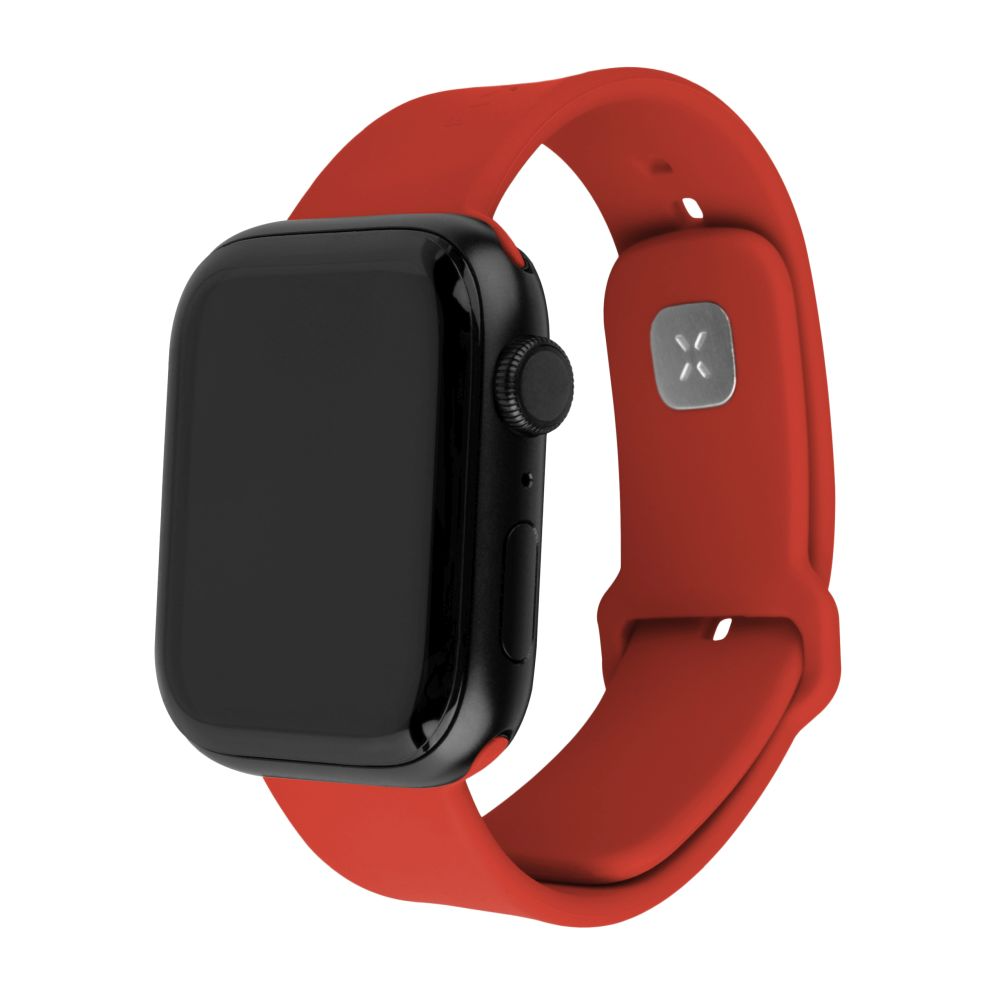 FIXED Silikonrem SET för Apple Watch 38/40/41mm Röd