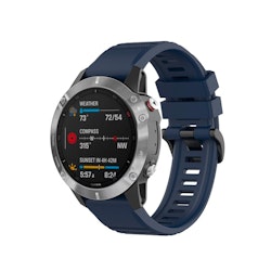 FIXED Silikonrem för Garmin QuickFit 22 mm Mörkblå
