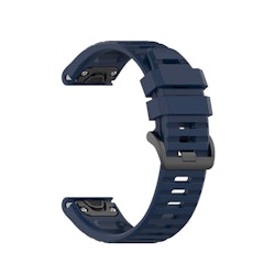 FIXED Silikonrem för Garmin QuickFit 22 mm Mörkblå