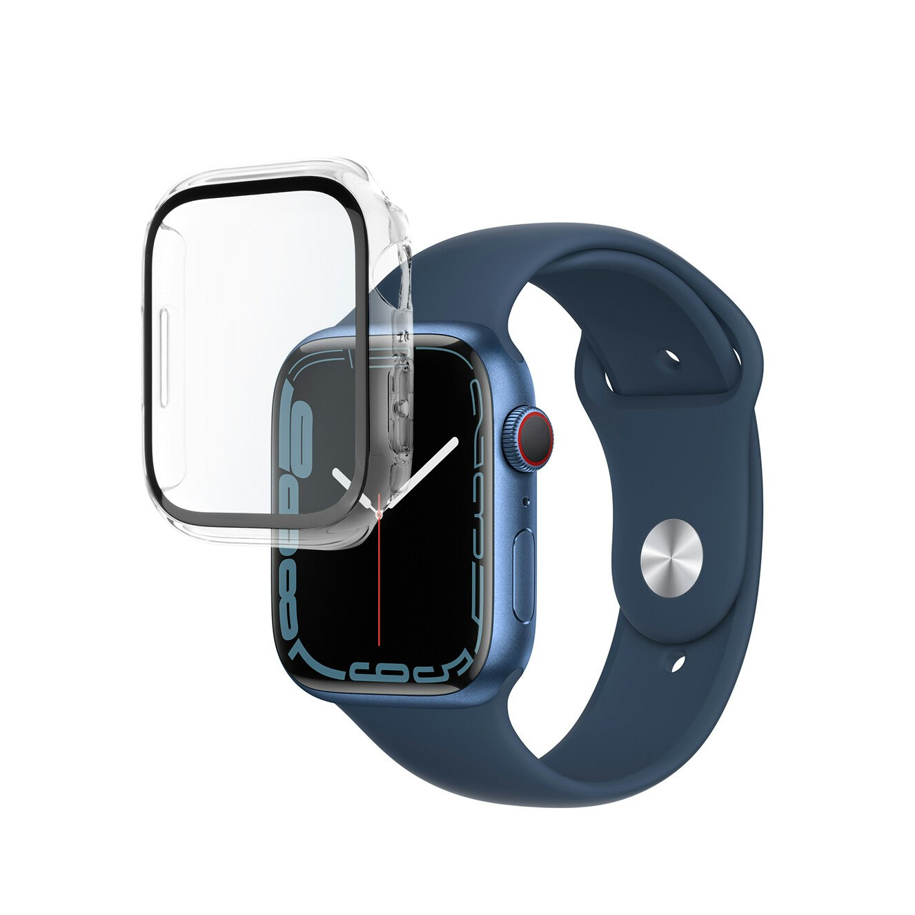 FIXED PURE Skyddsfodral och glas för Apple Watch 10 42 mm