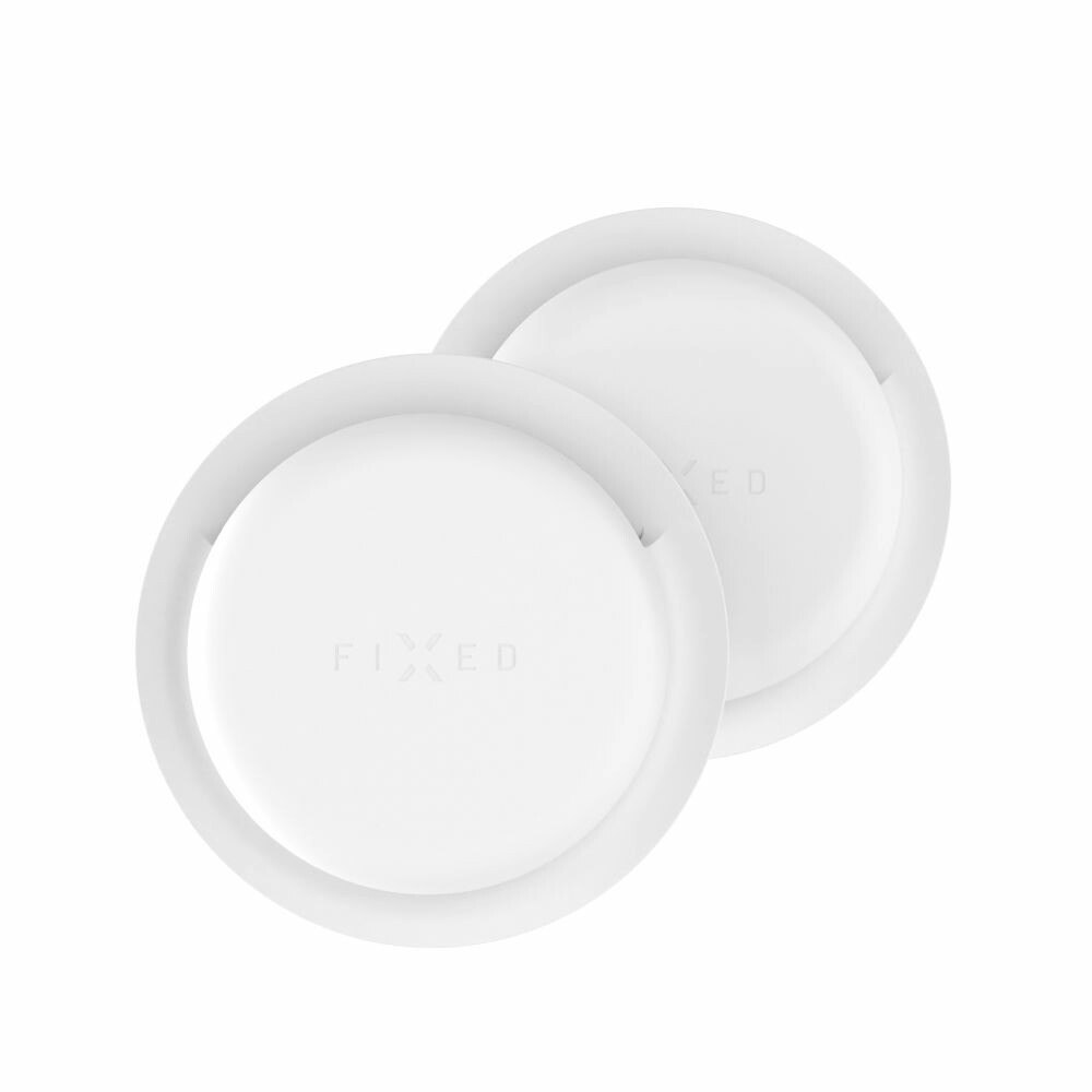 FIXED Silikondekal fodral för Apple AirTag Vit