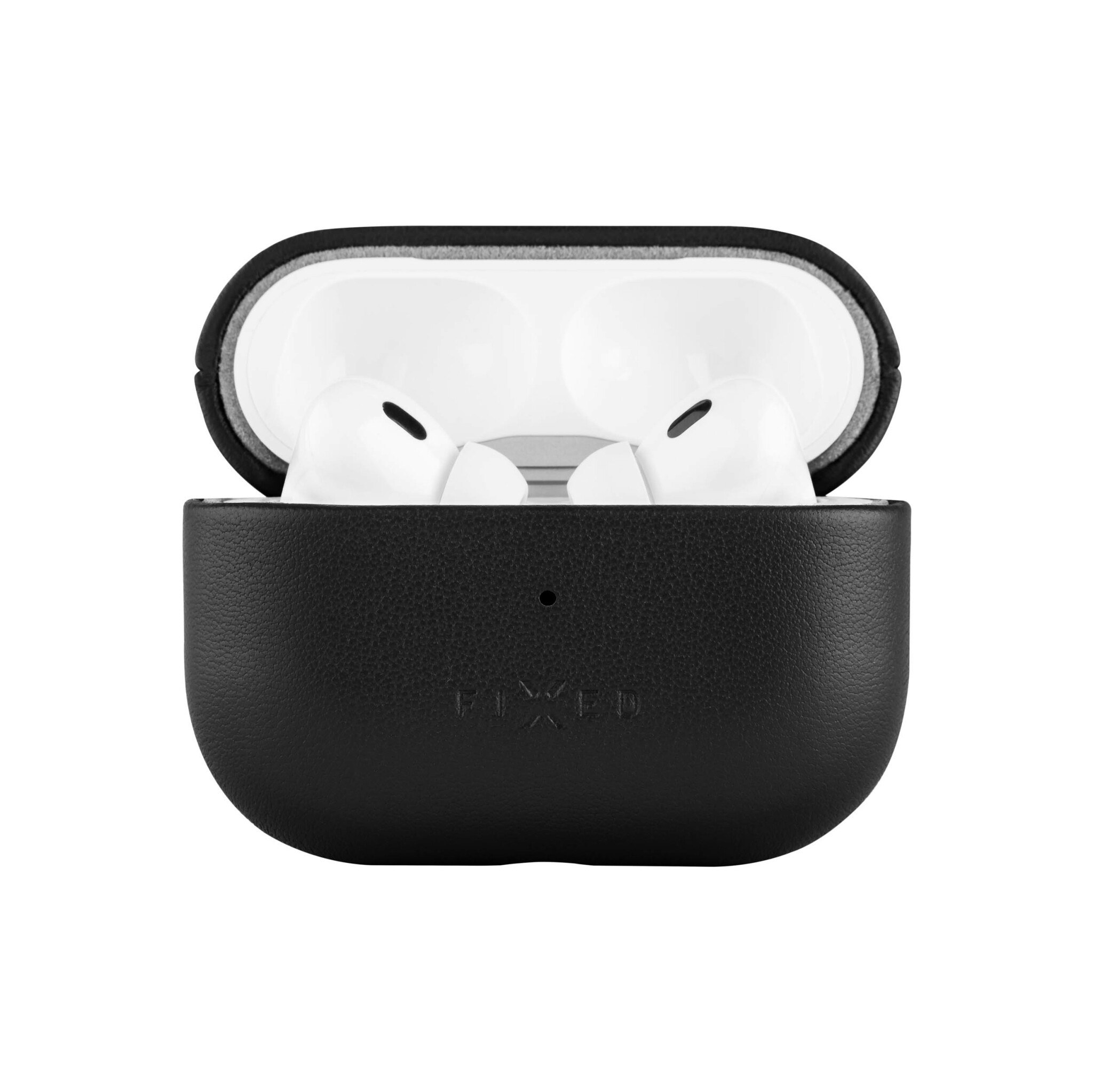 FIXED Äkta läderfodral för Airpods 3 Svart