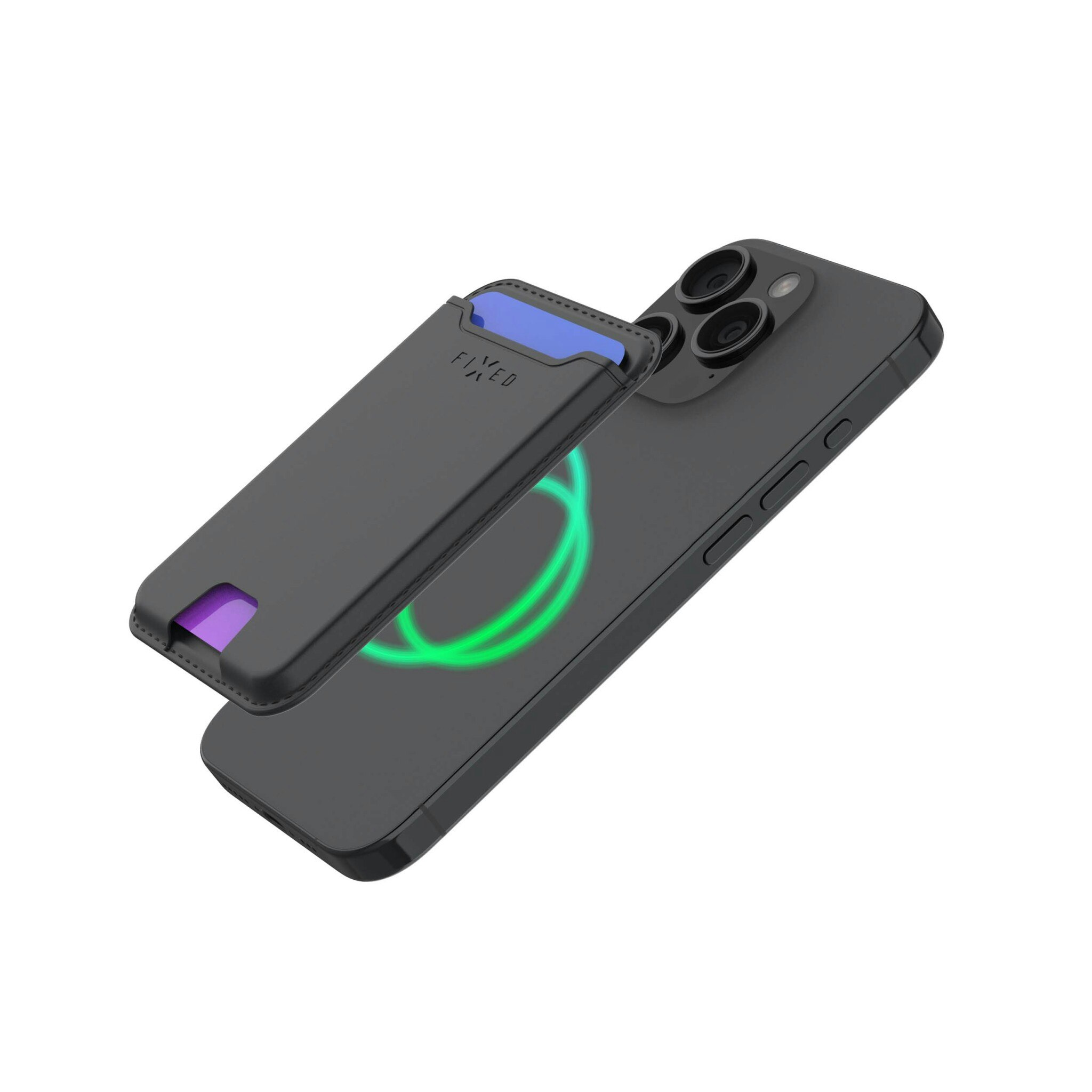FIXED FIXED Mag Wallet Tracker för Apple Find My Svart