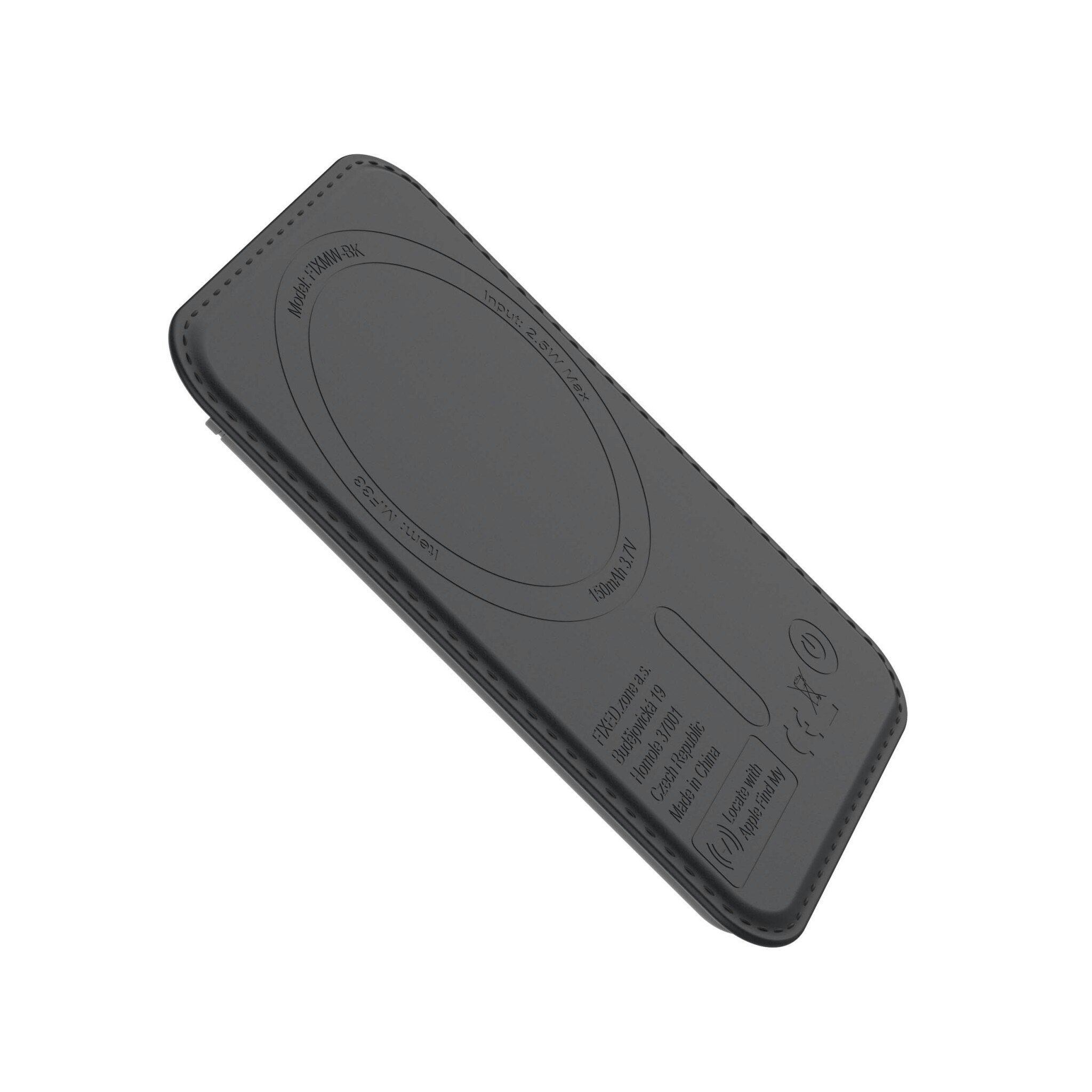 FIXED FIXED Mag Wallet Tracker för Apple Find My Svart