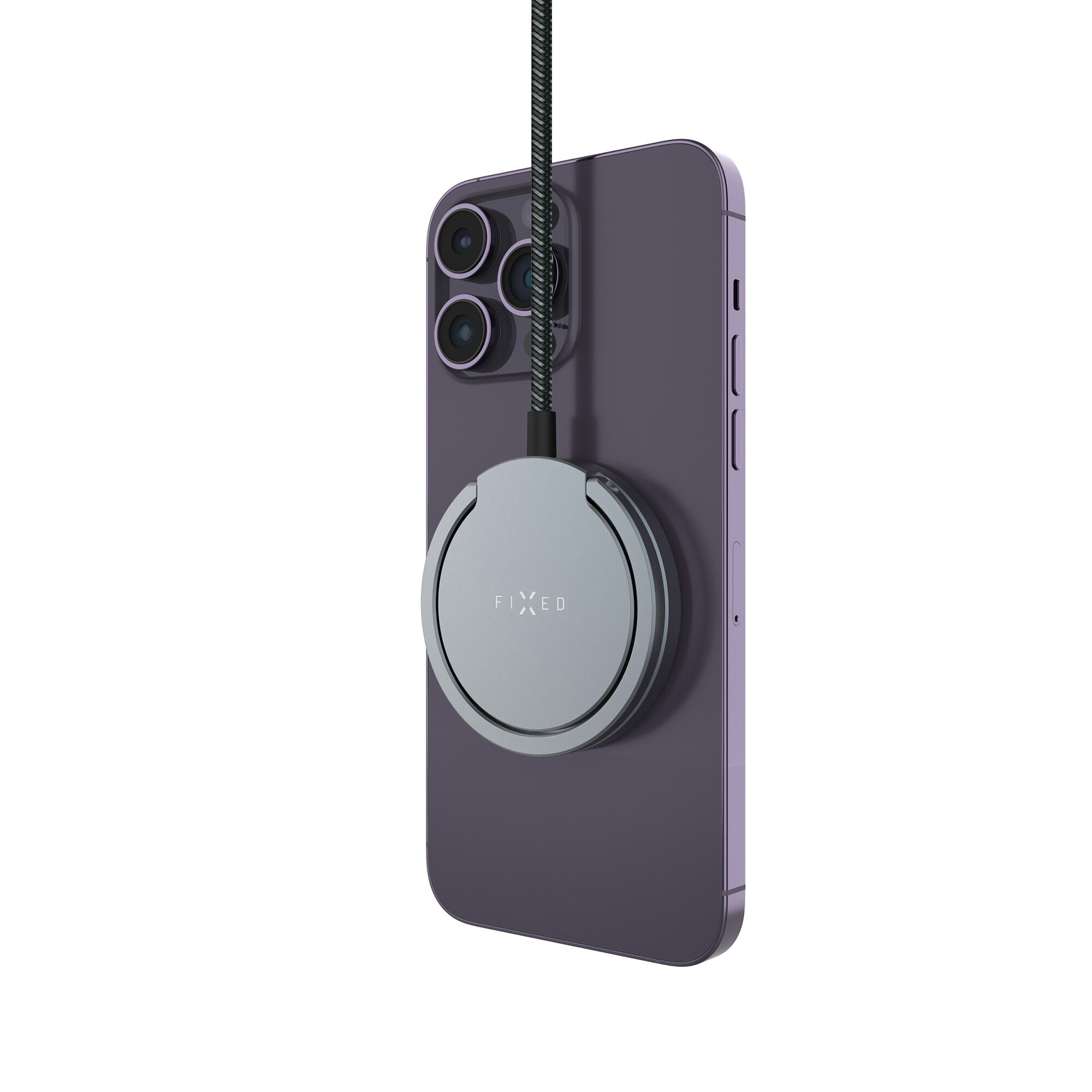 FIXED MagPad Pro Qi2 15W Trådlös laddare/stativ Grå