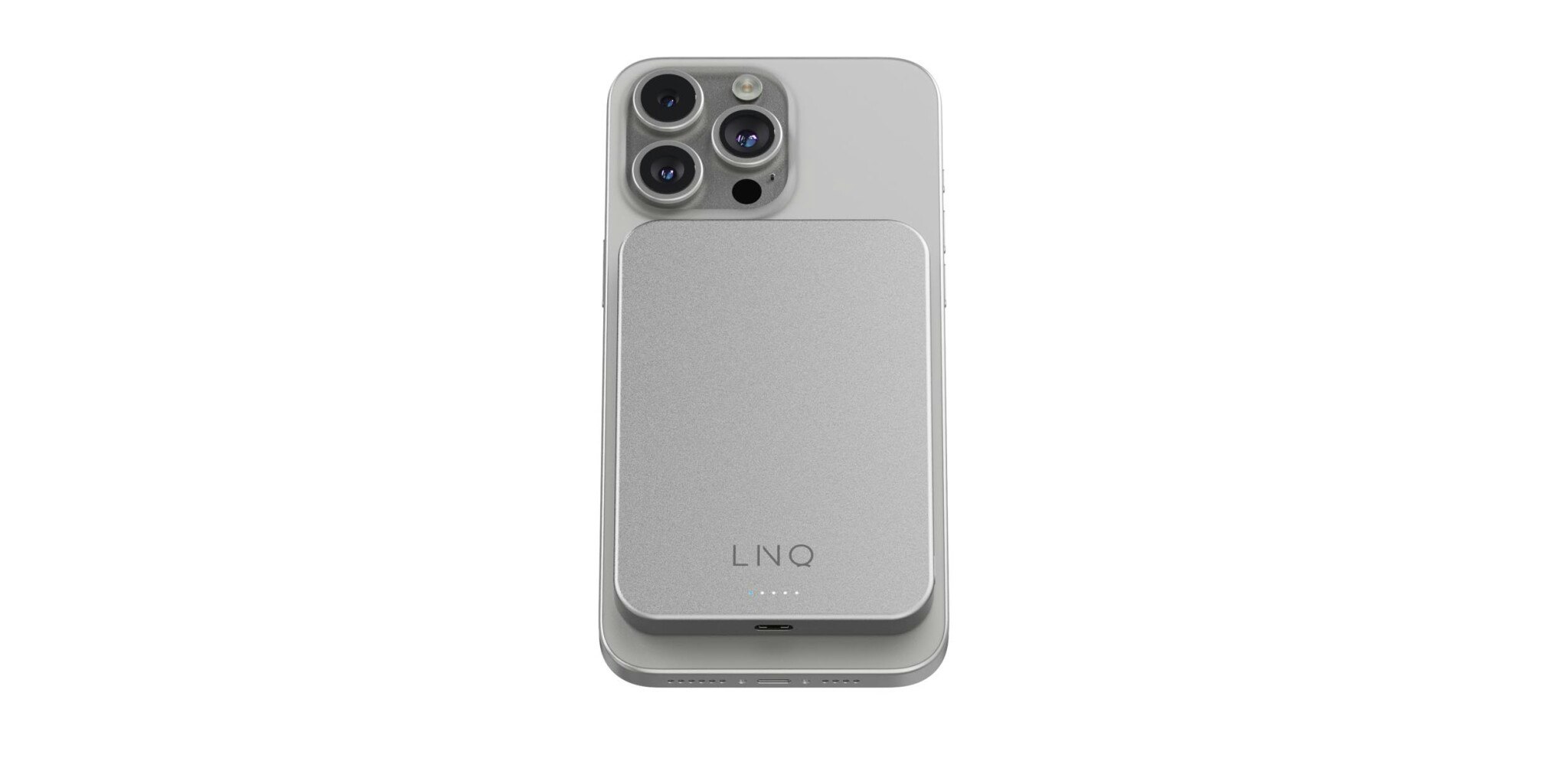 Linq Magnetisk Trådlös Power Bank 15W/5.000mAh Silver