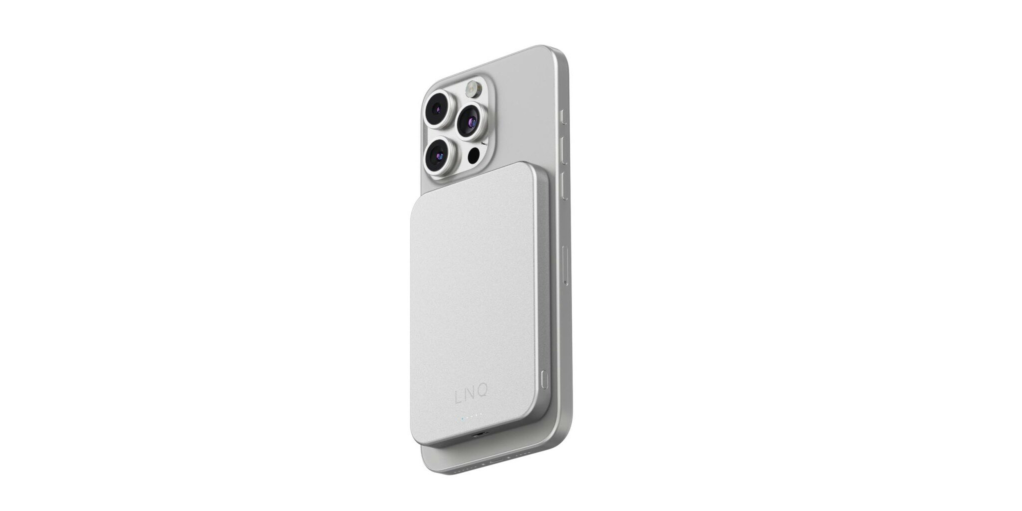 Linq Magnetisk Trådlös Power Bank 15W/5.000mAh Silver