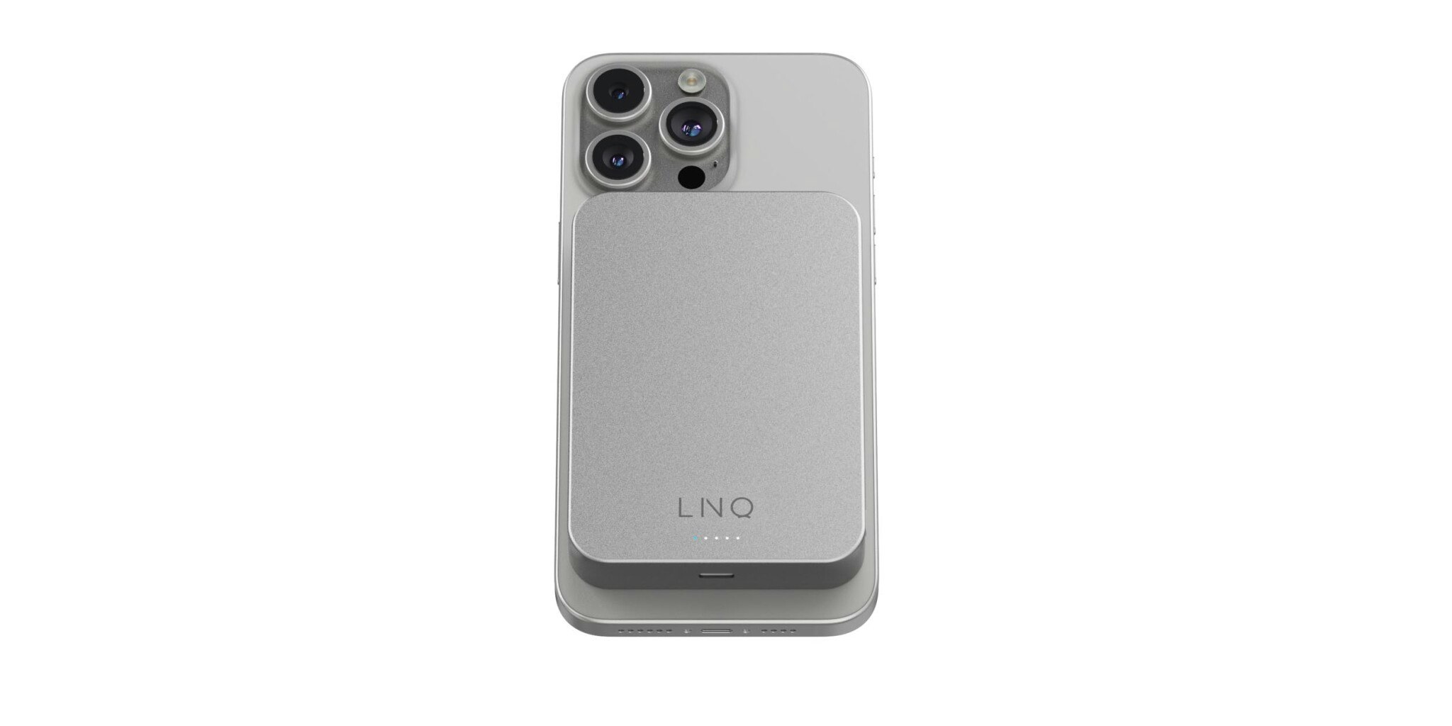 Linq Magnetisk Trådlös Power Bank 15W/10.000mAh Silver