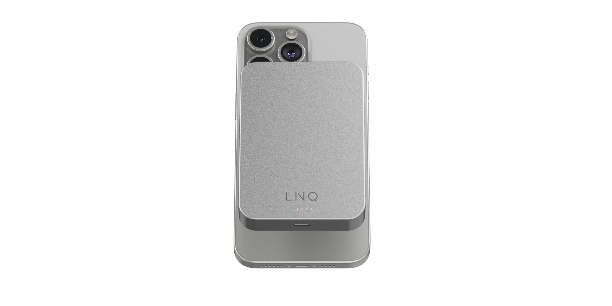 Linq Magnetisk Trådlös Power Bank 15W/10.000mAh Silver