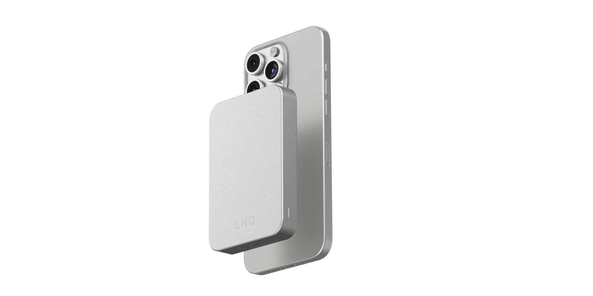 Linq Magnetisk Trådlös Power Bank 15W/10.000mAh Silver