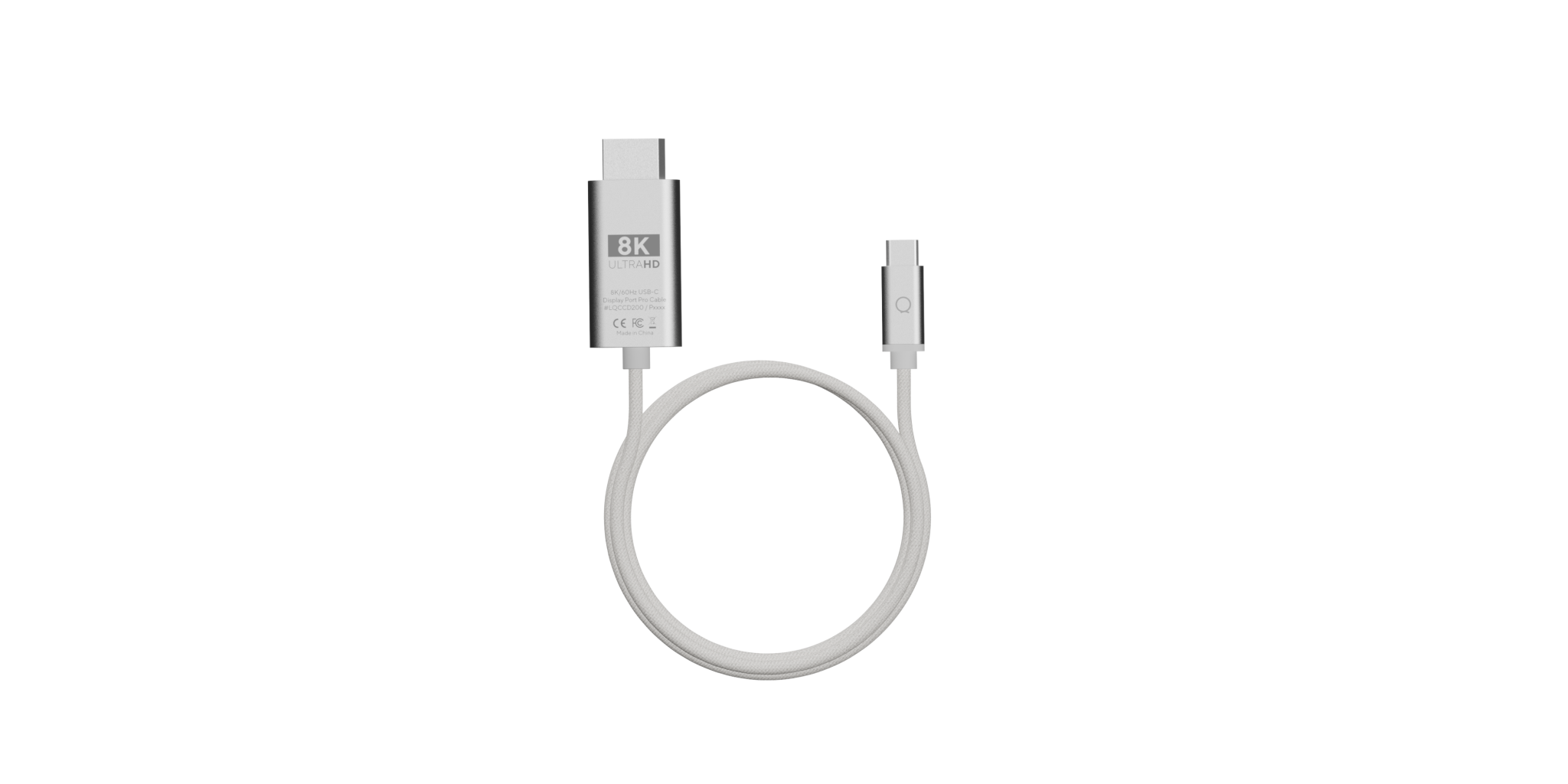 Linq Display Port 8K/60Hz kabel 2m Svart