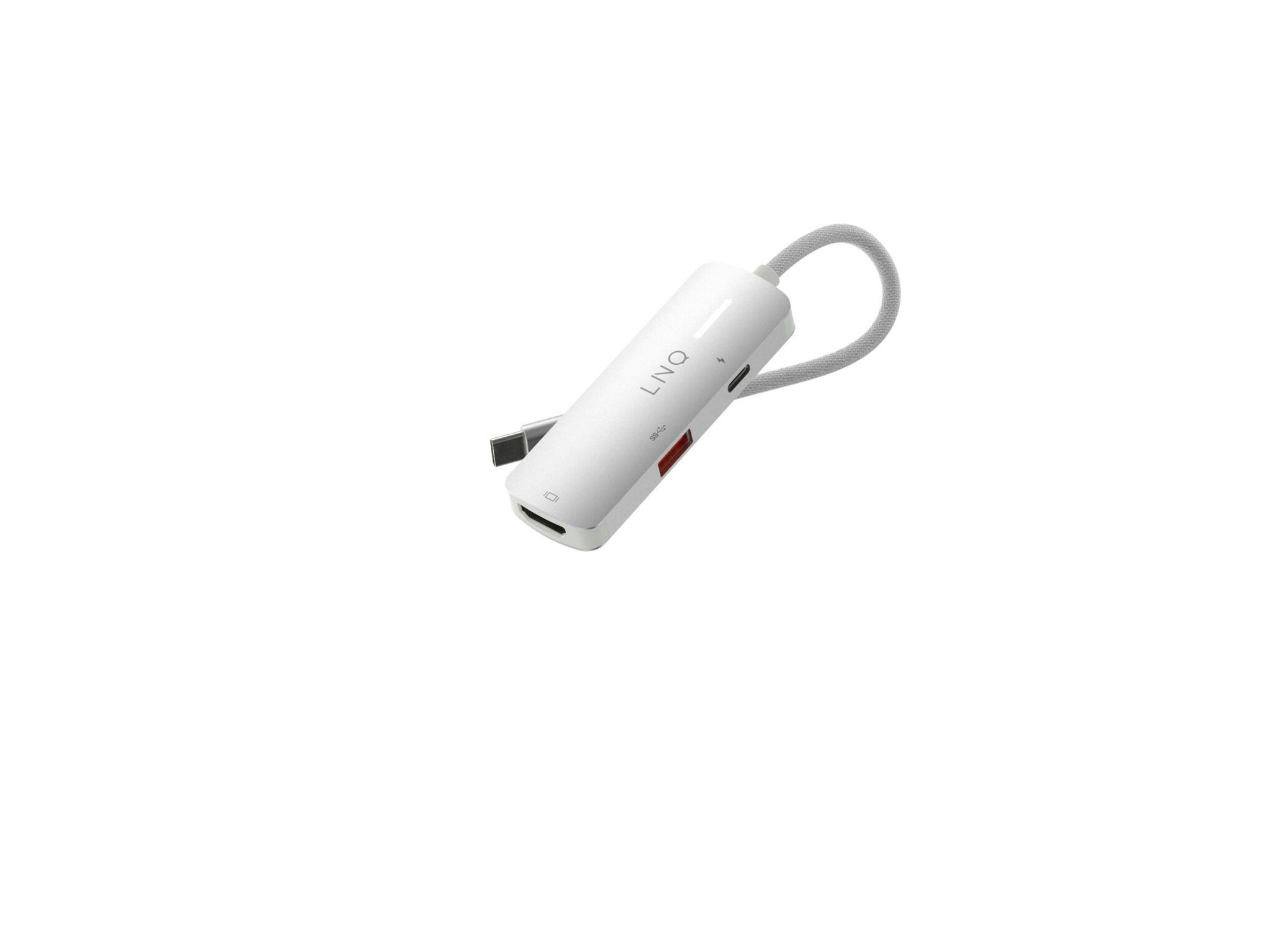 Linq 3in1 USB-C Multiport Hub Aluminiumgrå