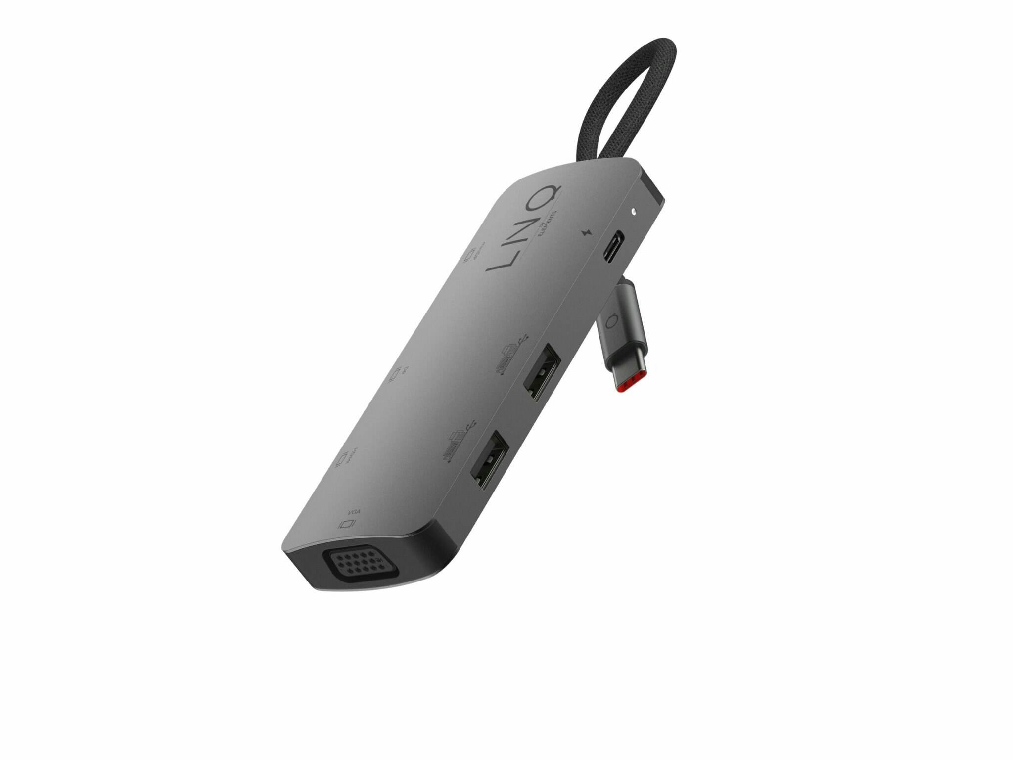 Linq 7 in 1 PRO MST USB-C Multiport Hub Alum.grå