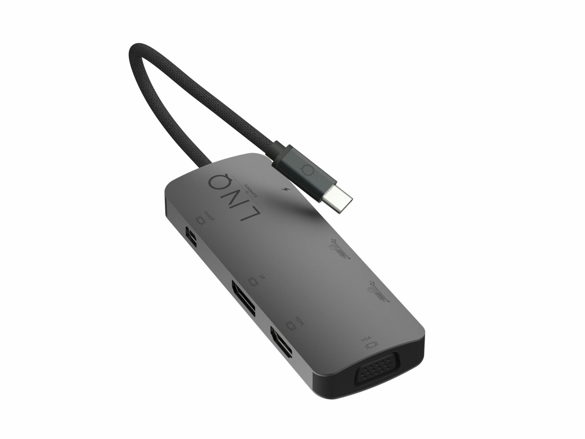 Linq 7 in 1 PRO MST USB-C Multiport Hub Alum.grå