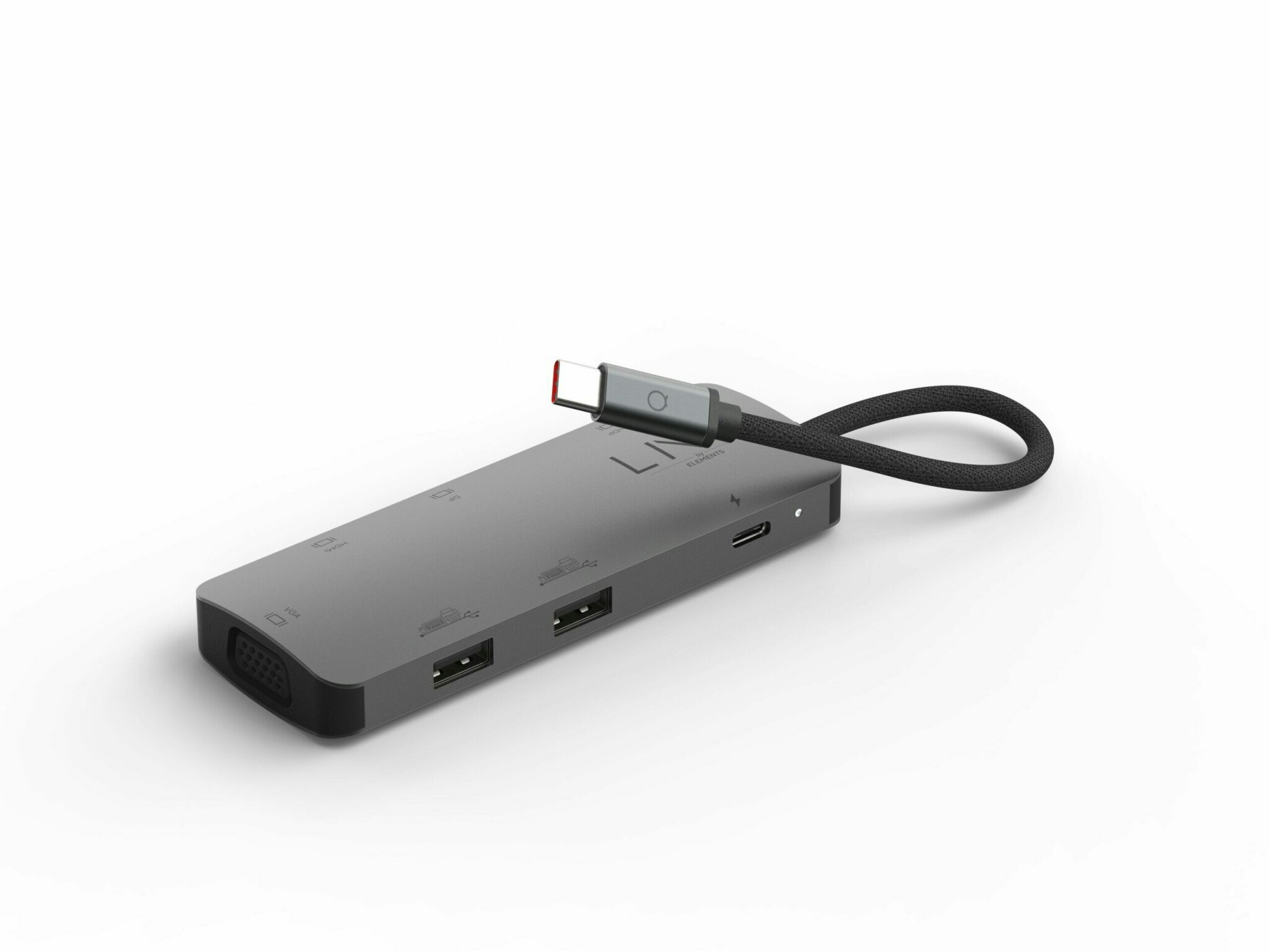 Linq 7 in 1 PRO MST USB-C Multiport Hub Alum.grå
