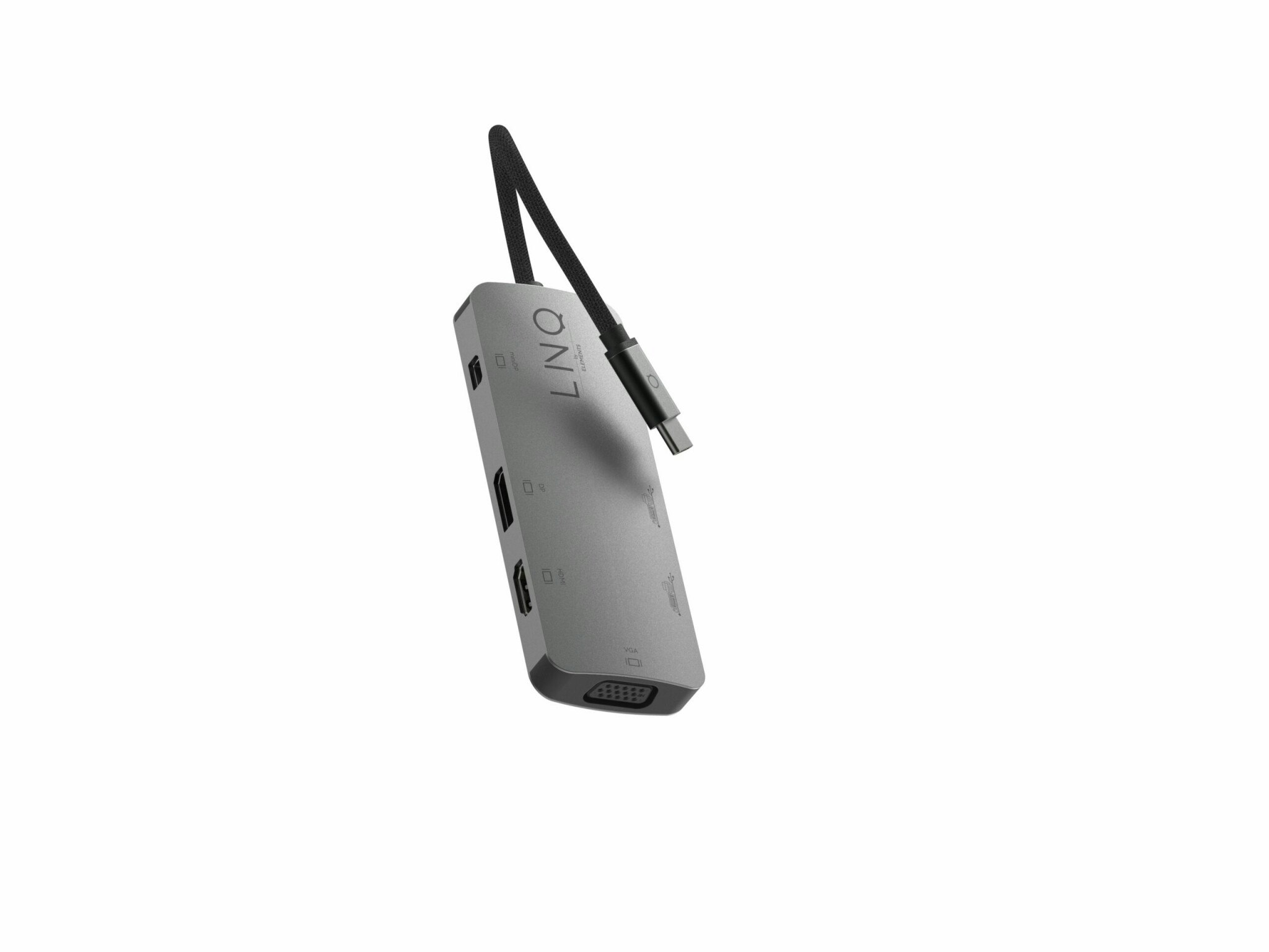 Linq 7 in 1 PRO MST USB-C Multiport Hub Alum.grå