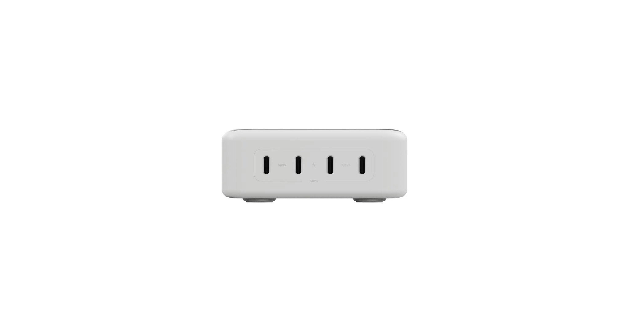 Linq 240W GaN2 Ultra Bordsladdare 4x140W USB-C Vit/Silver