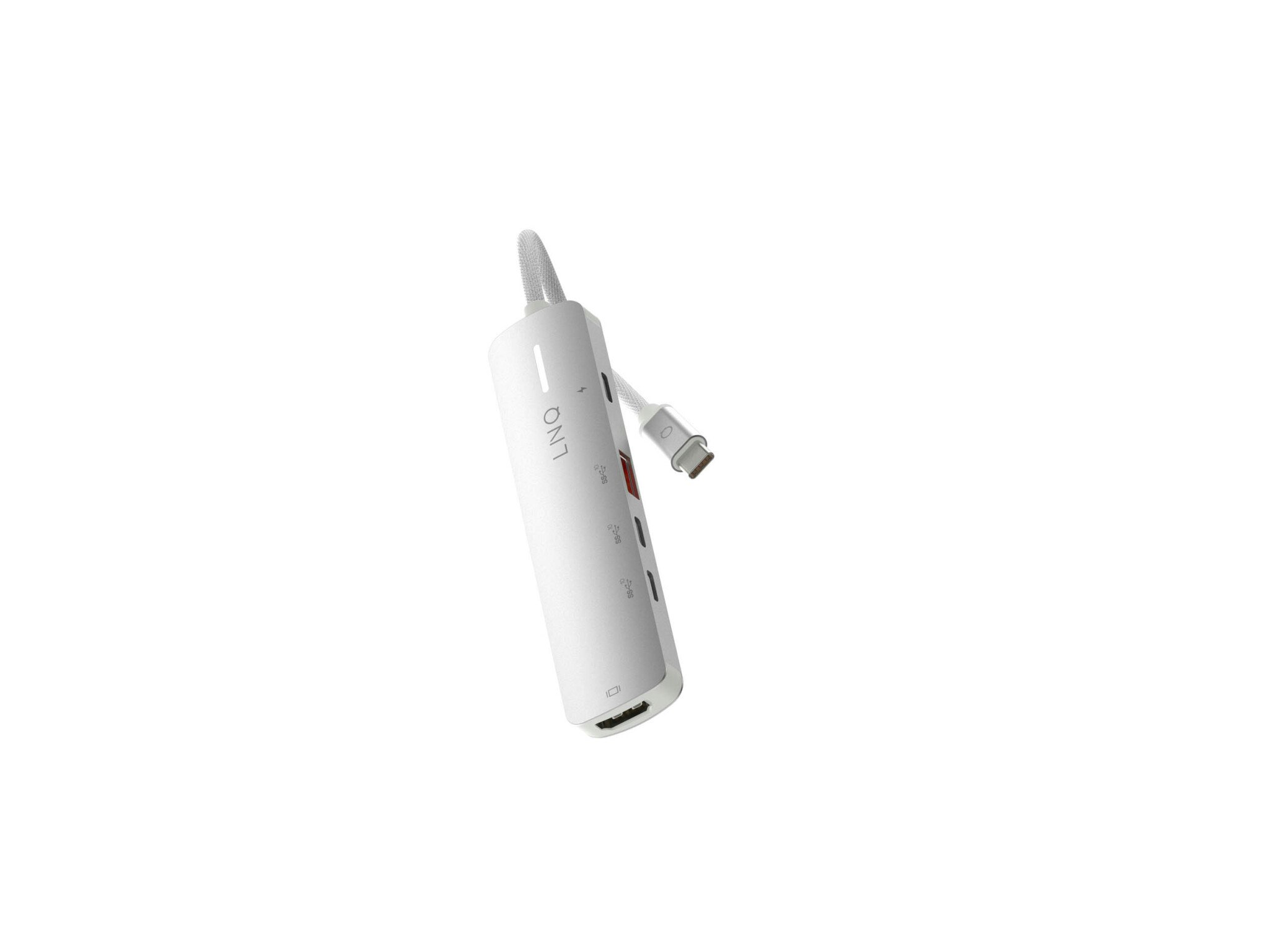 Linq 5in1 PRO 140W USB-C Multiport Hub Aluminiumgrå