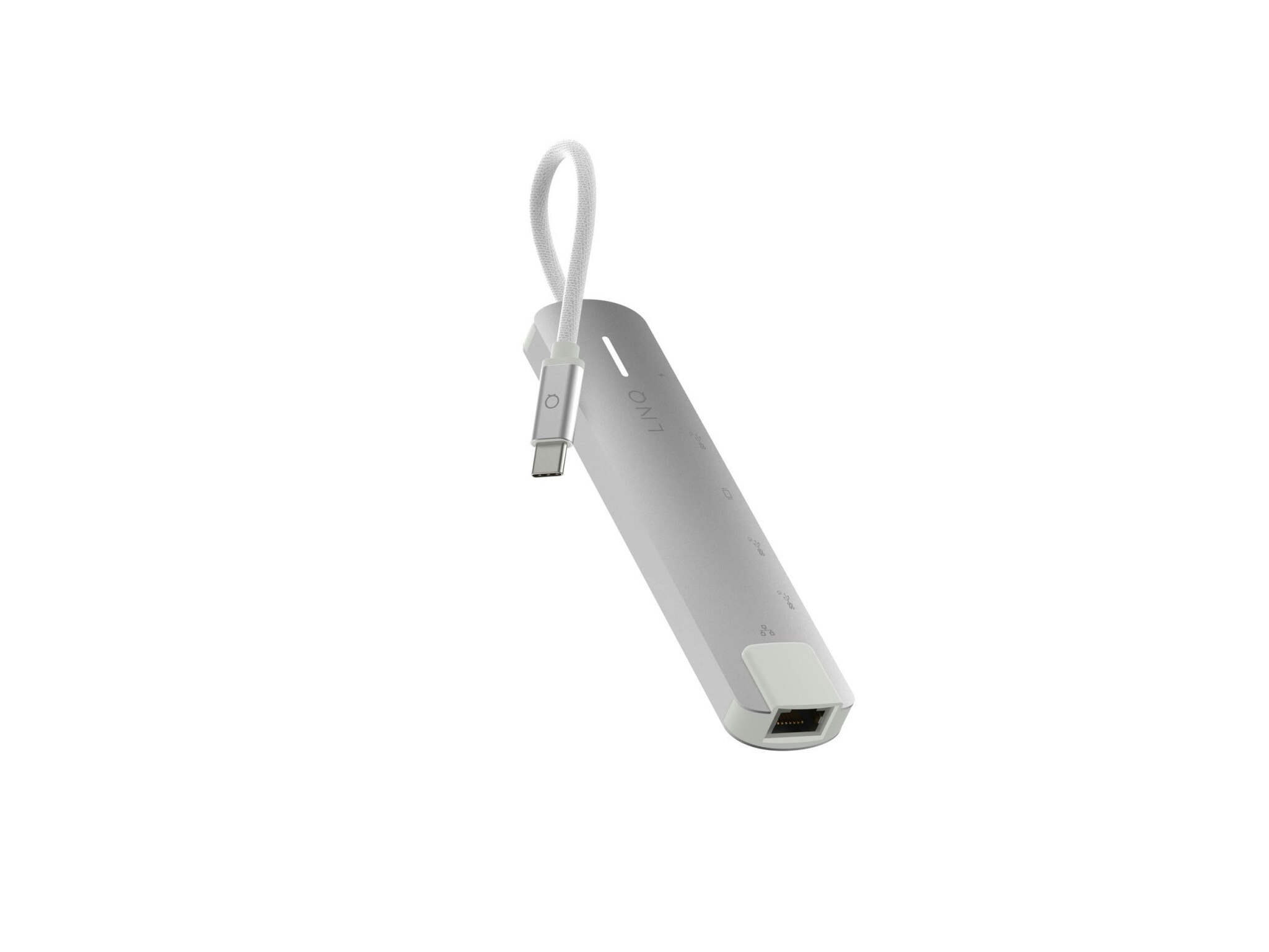 Linq 6in1 PRO 140W USB-C Multiport Hub Aluminiumgrå