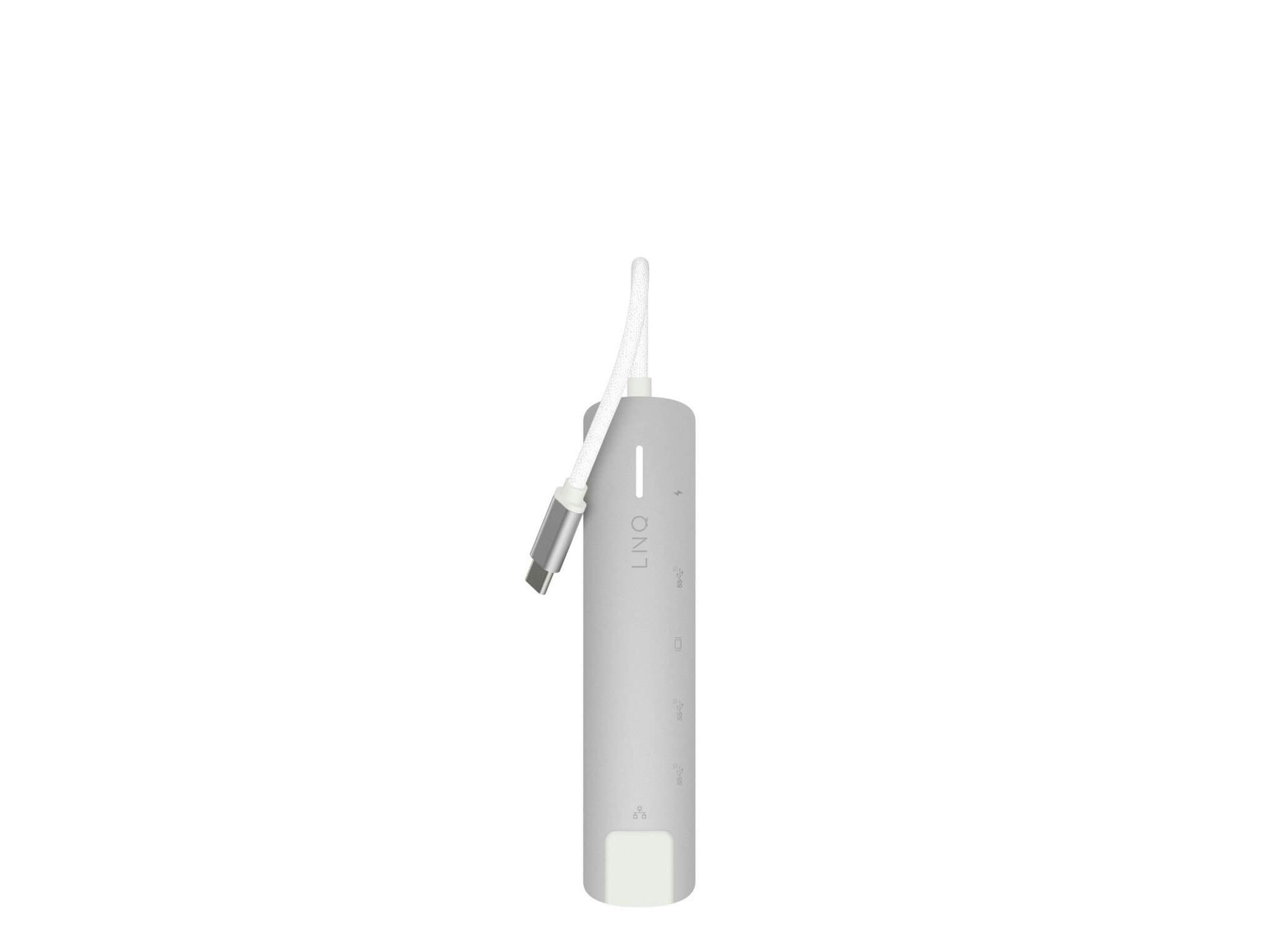 Linq 6in1 PRO 140W USB-C Multiport Hub Aluminiumgrå